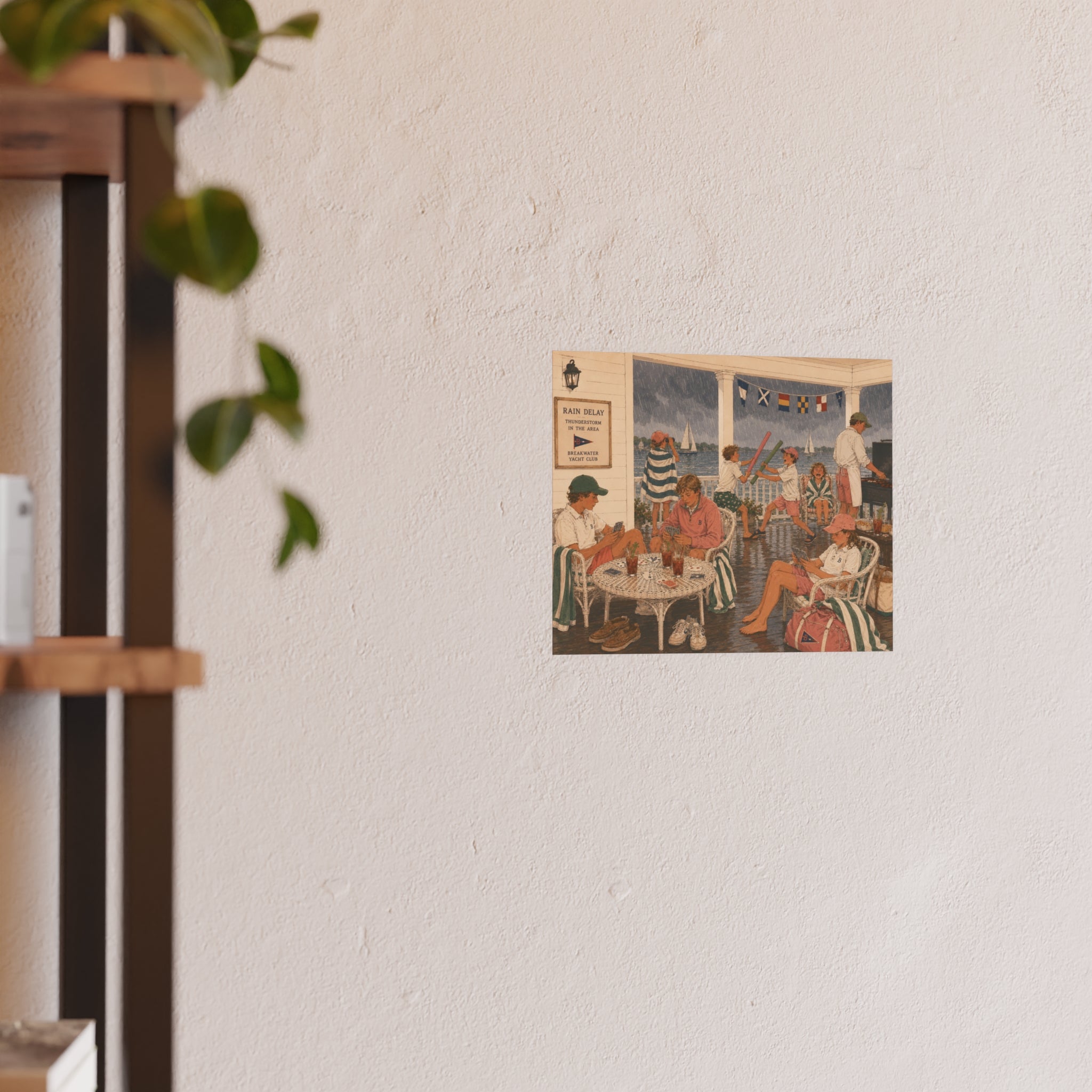 Rain Delay — Summer Yacht Club Art Print (Satin/Archival Matte)