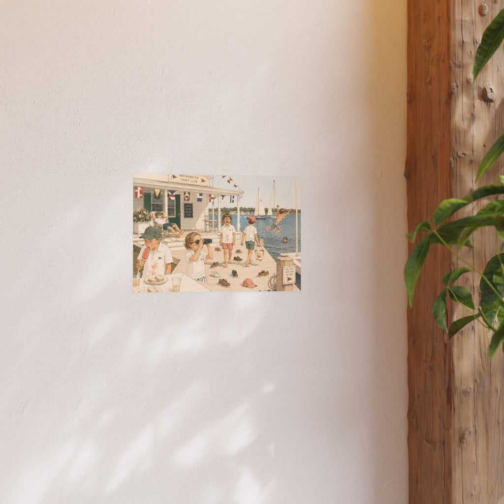 Junior Yacht Club Art Print — Cheeky Nautical Poster