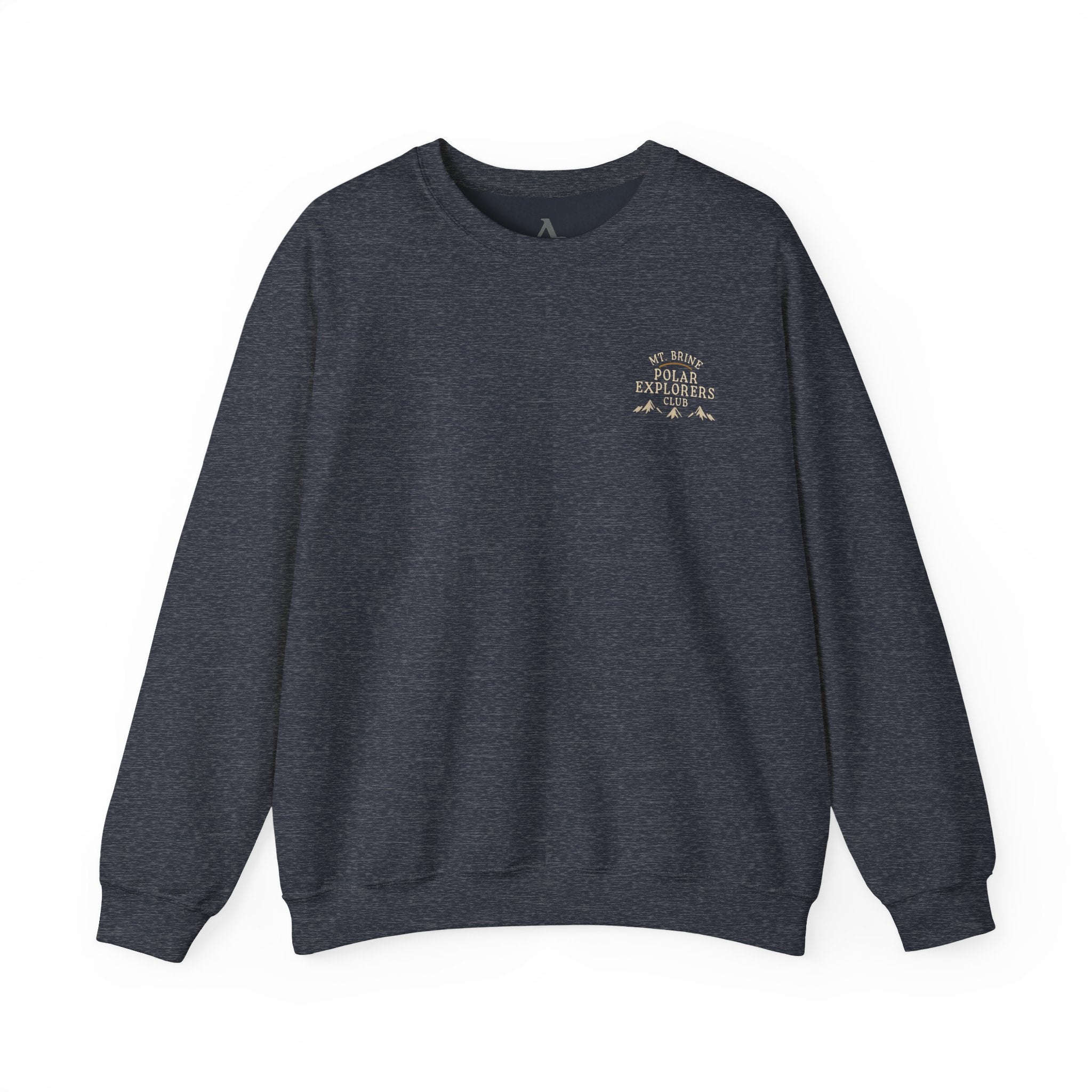 Crewneck Sweatshirt Mt Brine Polar Explorers Club Adventure Badge Design
