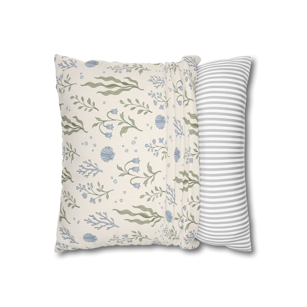 Sea Garden throw pillow cover Pillowcase | Square Decorative Pillowcase