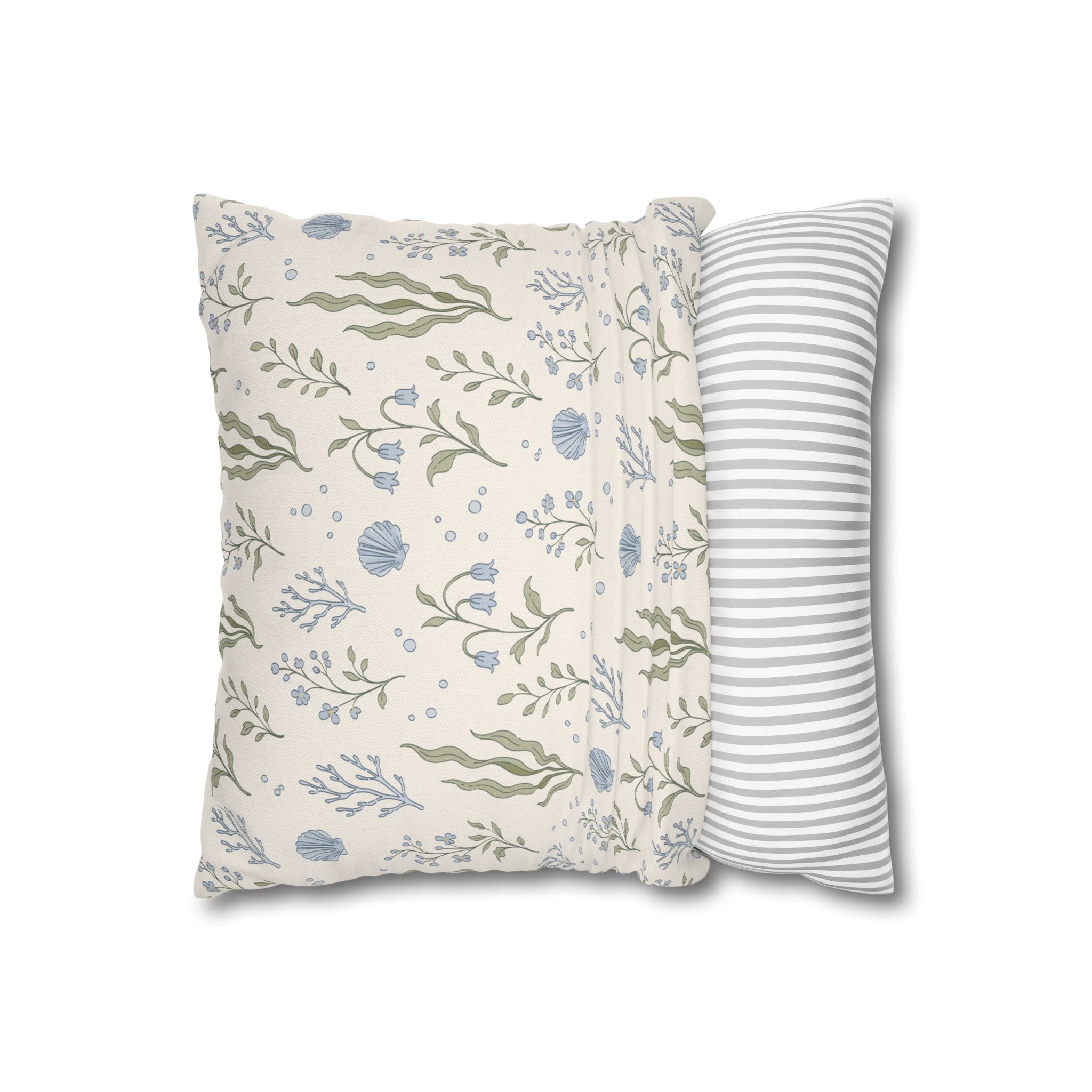Sea Garden throw pillow cover Pillowcase | Square Decorative Pillowcase