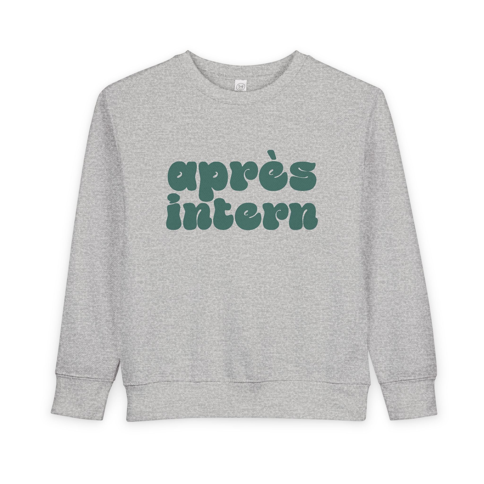 Après Intern Toddler Sweatshirt — Cute Après-Ski Crewneck for Kids