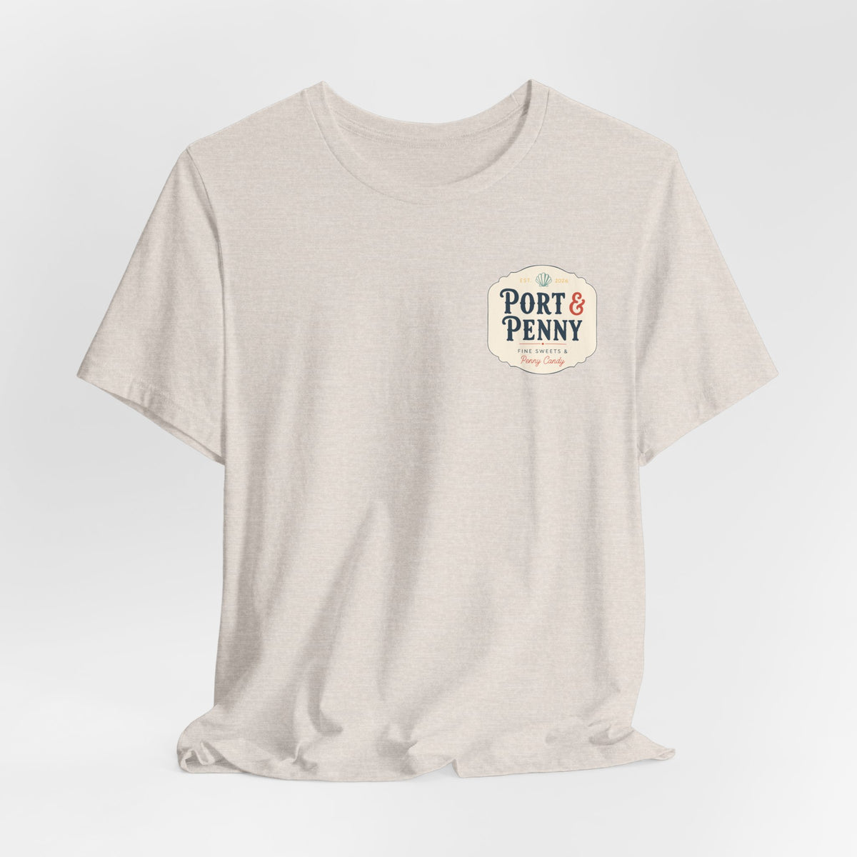 Port & Penny Retro Candy Bag Graphic Tee — Cute Vintage Snack Shirt