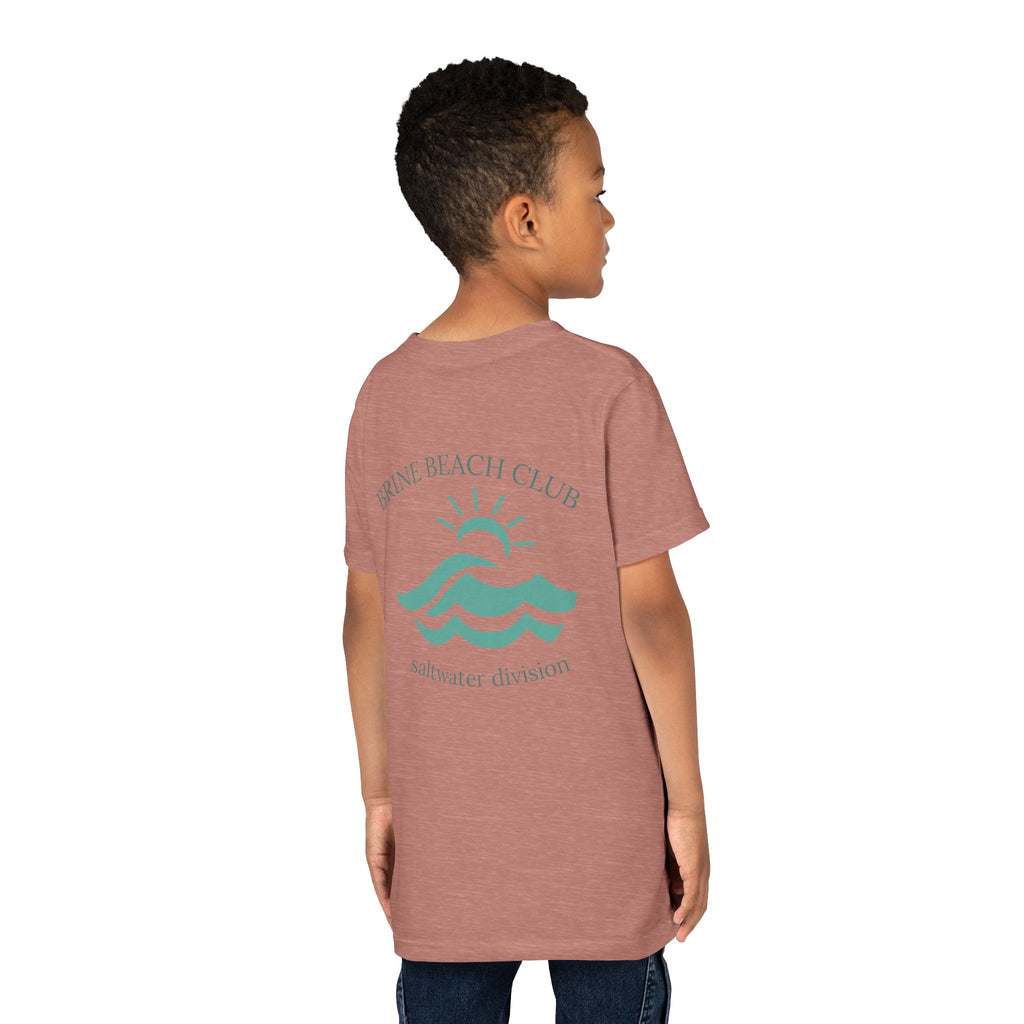 Brine Beach Club Youth Tee - Saltwater Division Waves Design