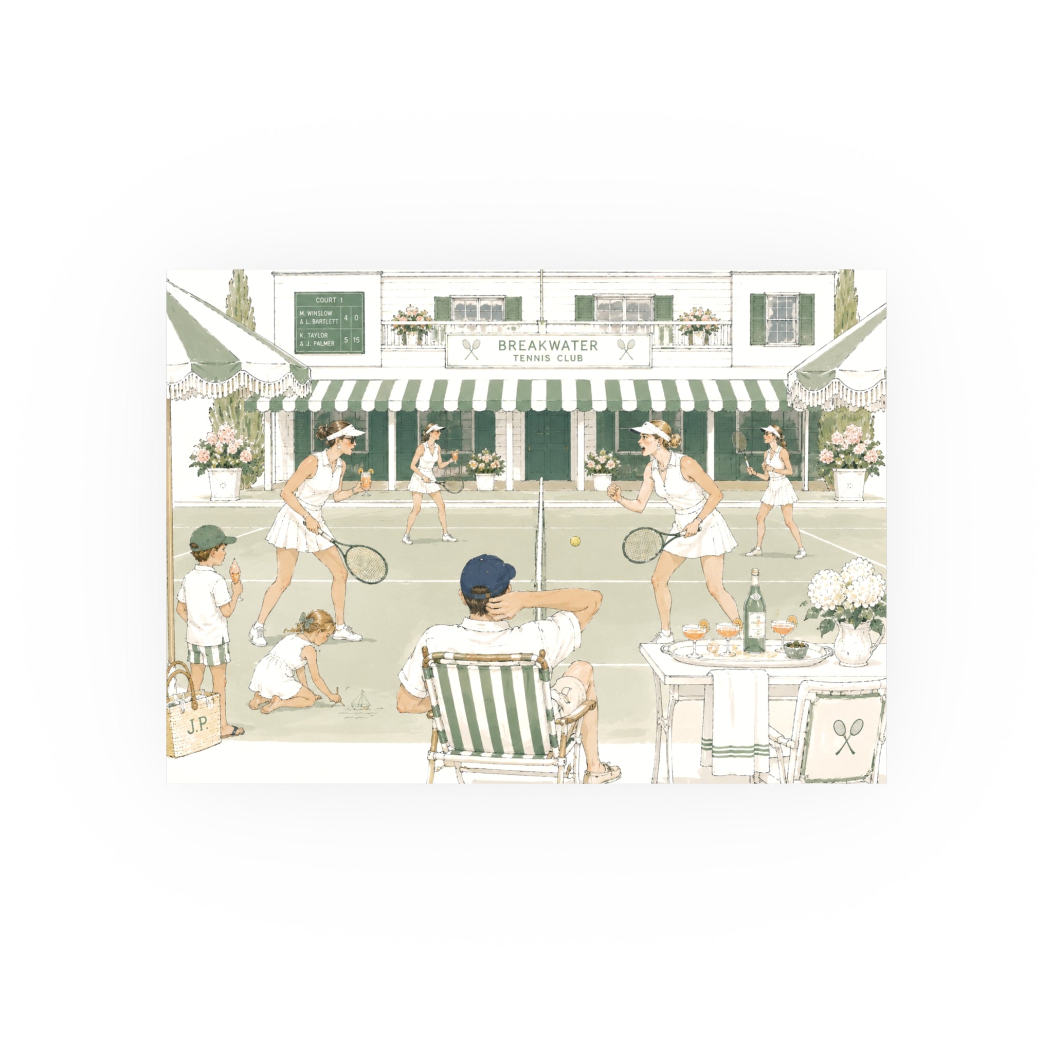 Breakwater Tennis Club Art Print — Satin & Archival Matte Poster