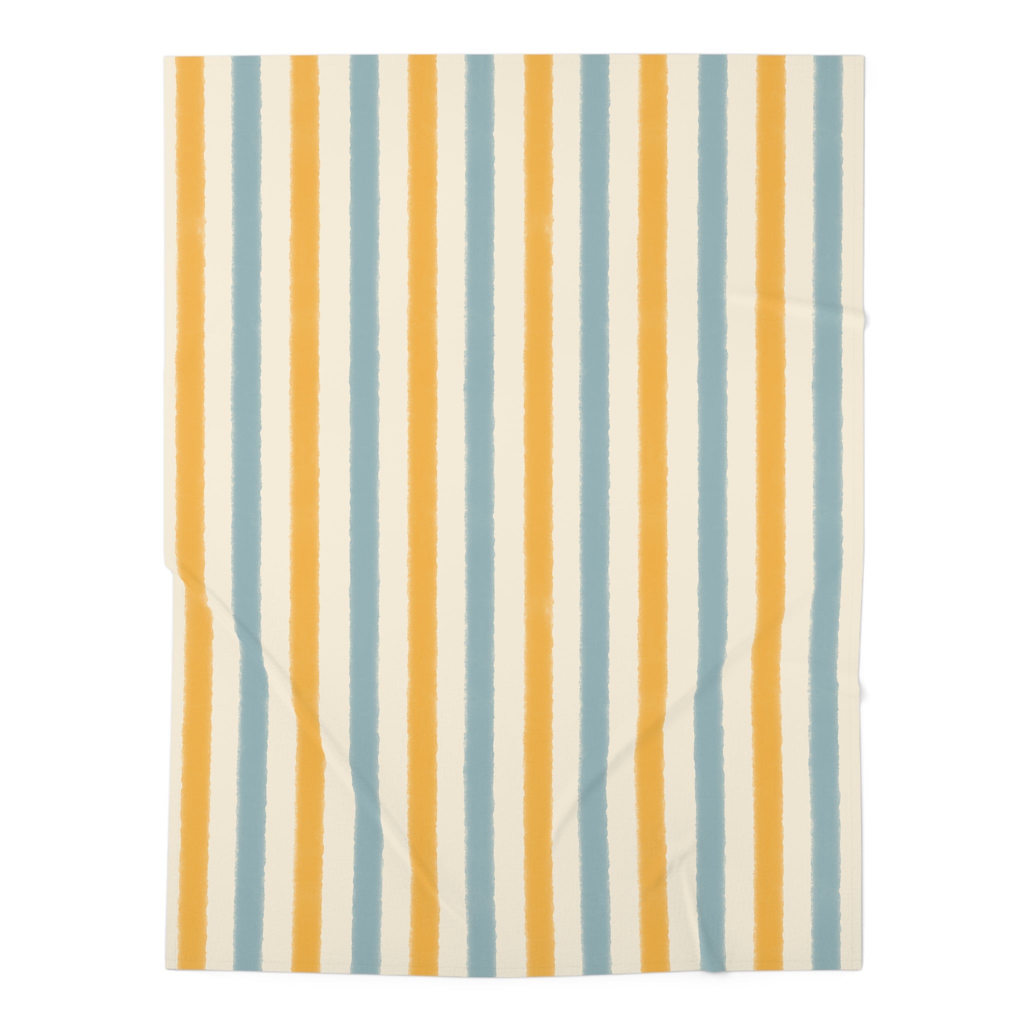 Vintage Watercolor Stripe Baby Swaddle Blanket — Playroom Newborn Gift
