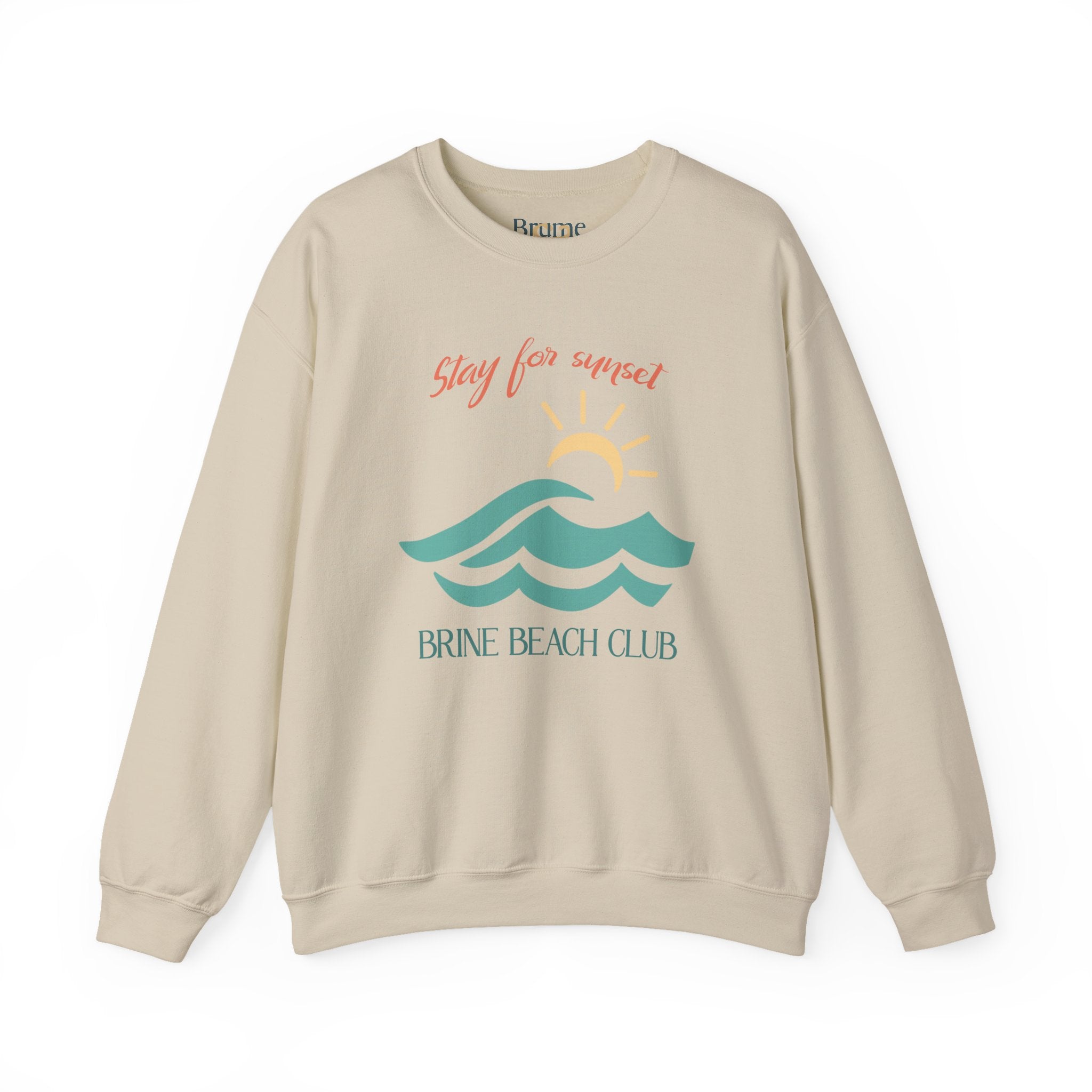 Brine Beach Club "Stay for Sunset" Golden Hour Sweatshirt