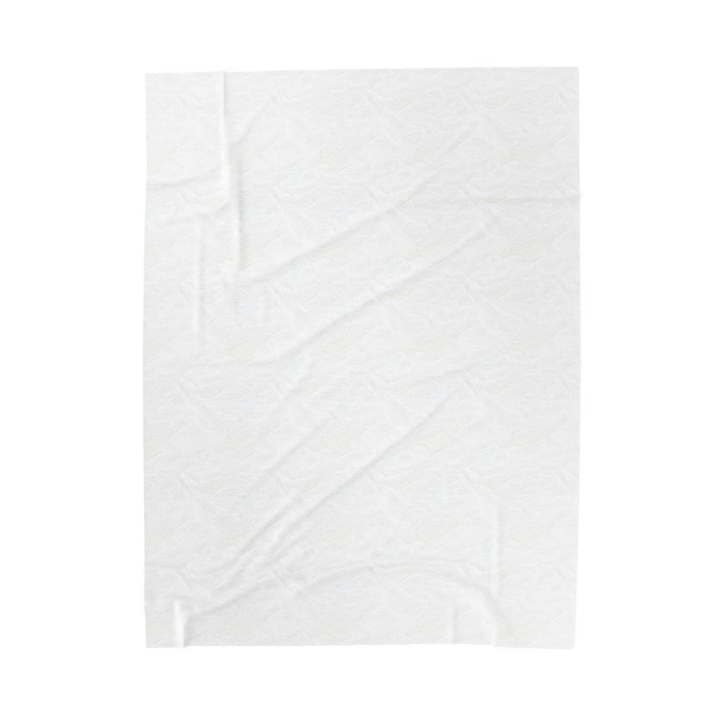 Merry Garland Velveteen Plush Blanket — Cozy Holiday Throw with Star & Banner Design