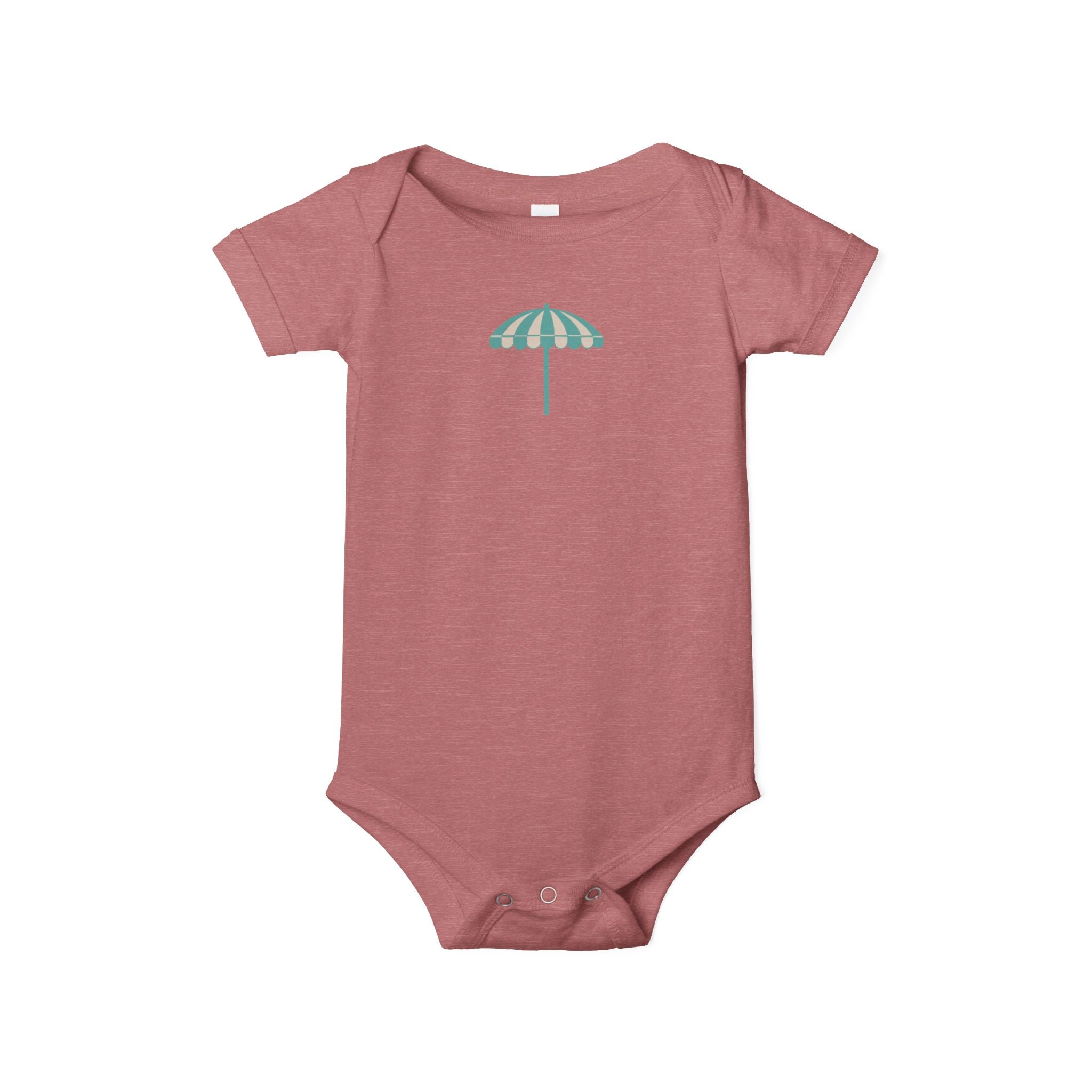 Infant One-Piece Bodysuit — Cute Beach Umbrella Graphic Baby Onesie