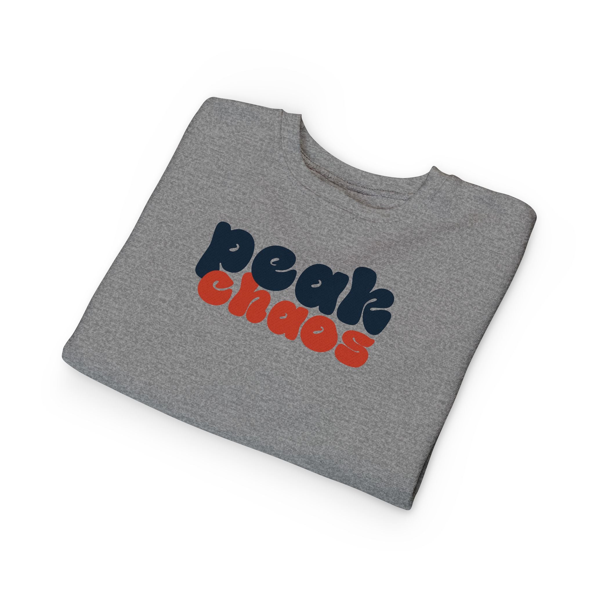 Peak Chaos Toddler Sweatshirt — Playful Graphic Crewneck for Little Kids