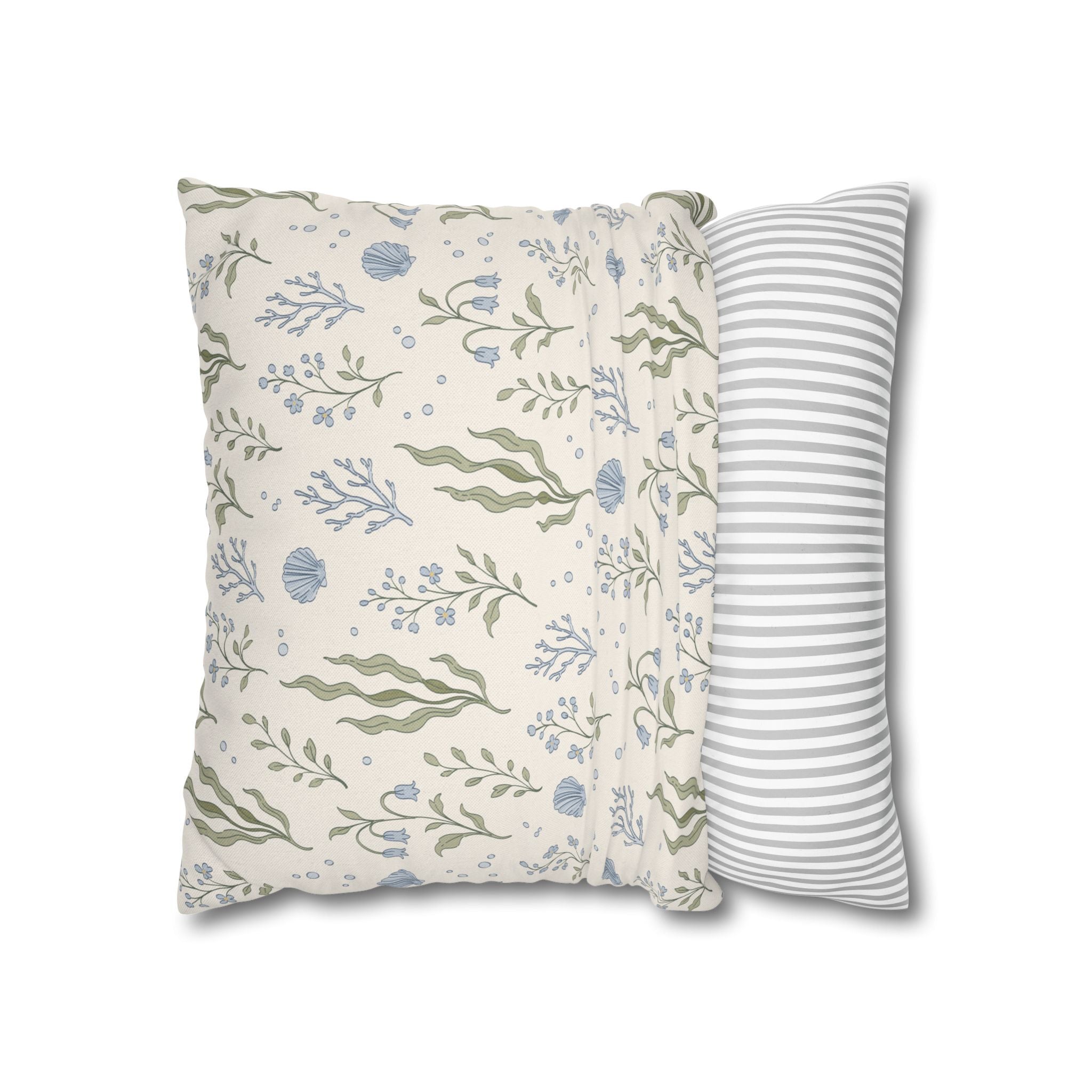 Sea Garden throw pillow cover Pillowcase | Square Decorative Pillowcase