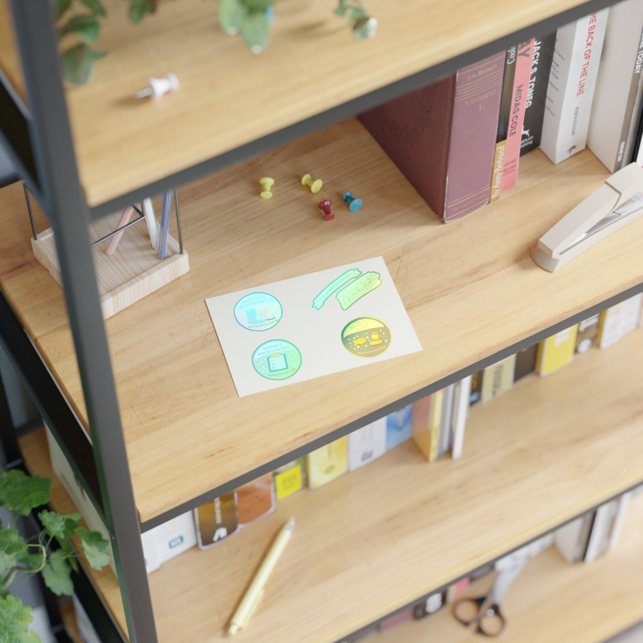 Quirky Achievement Sticker Sheet — Rain Boot Locator, Snack Negotiation Expert & More