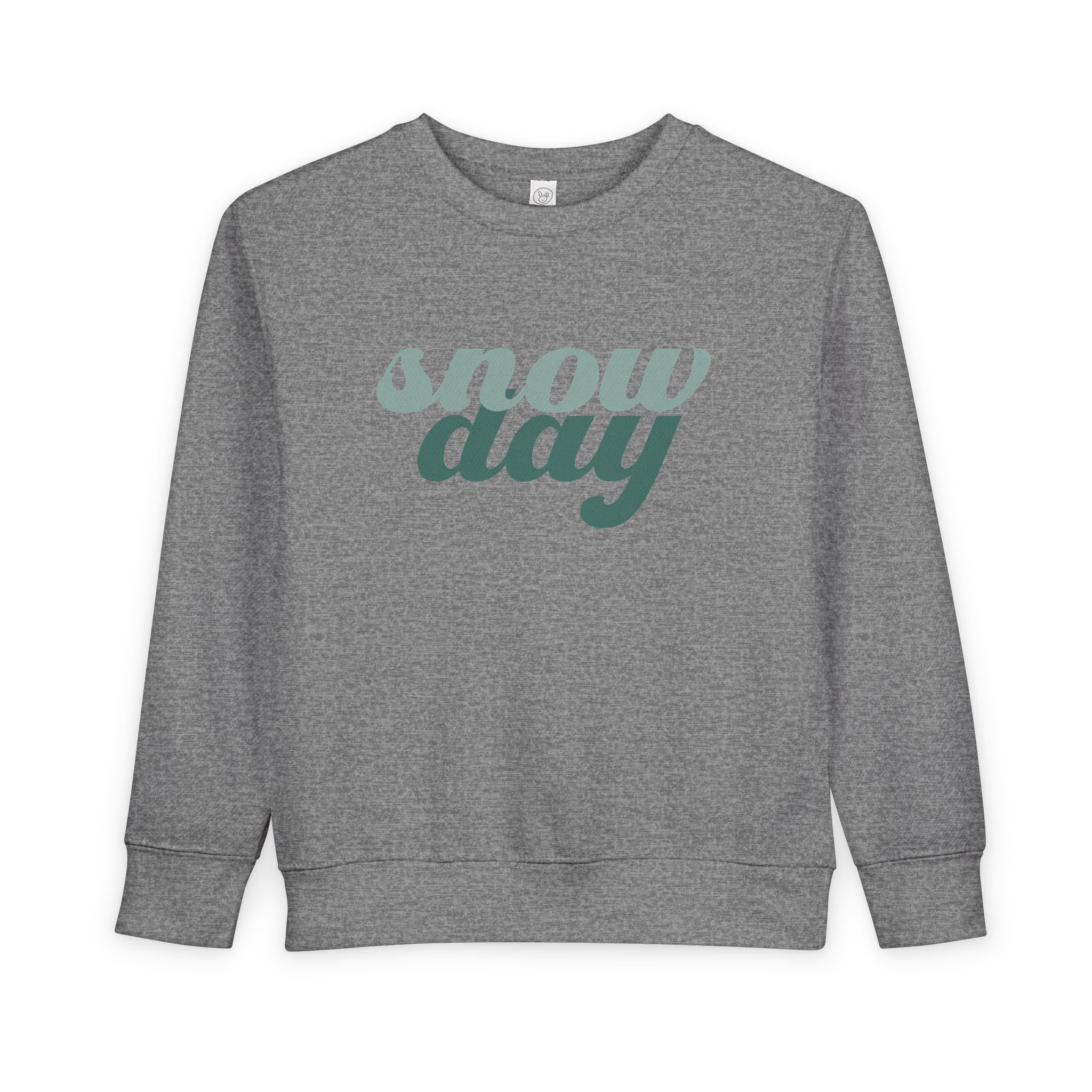 Toddler Sweatshirt — Retro Script “Snow Day” Cozy Winter Top