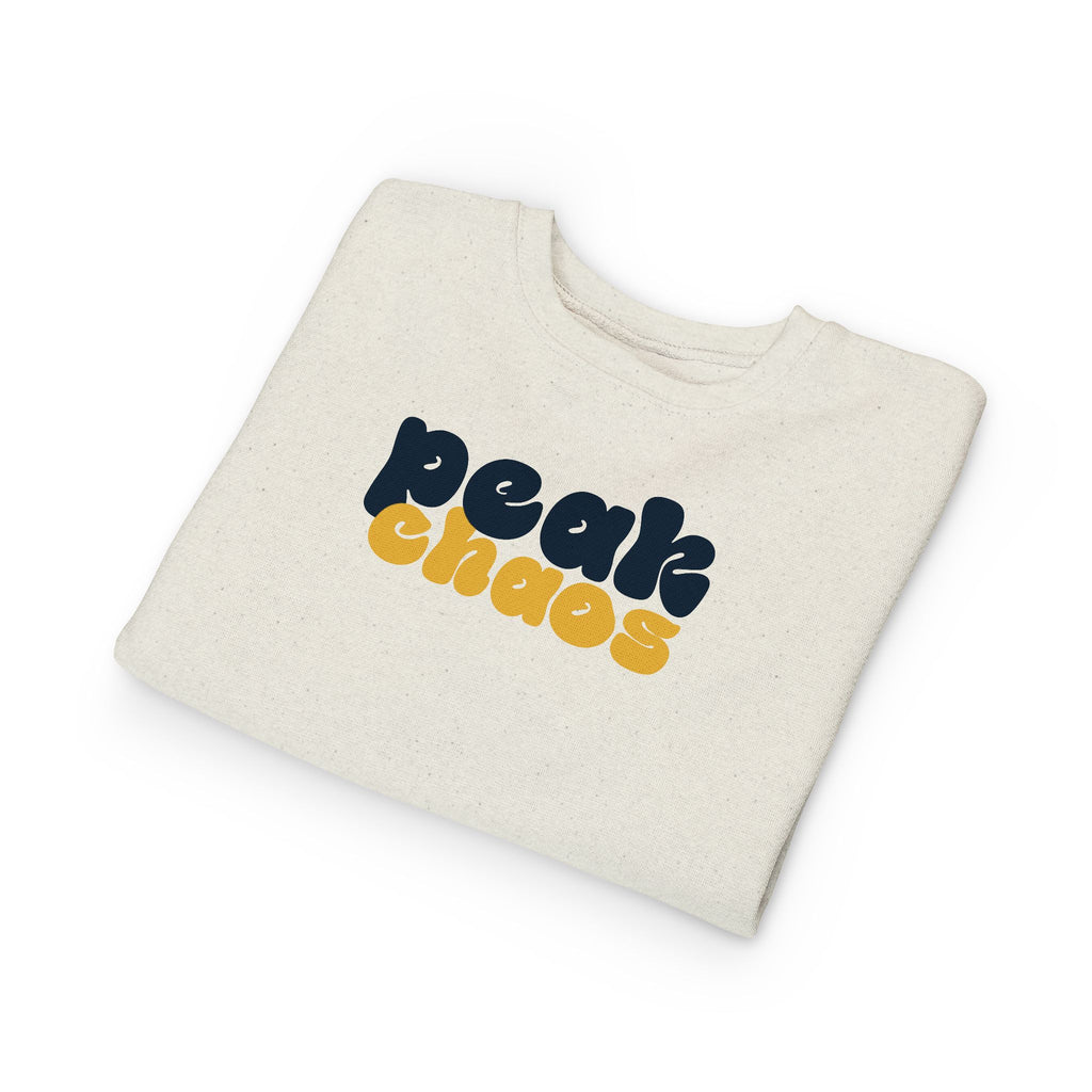 Copy of Peak Chaos Toddler Sweatshirt — Playful Graphic Crewneck for Little Kids