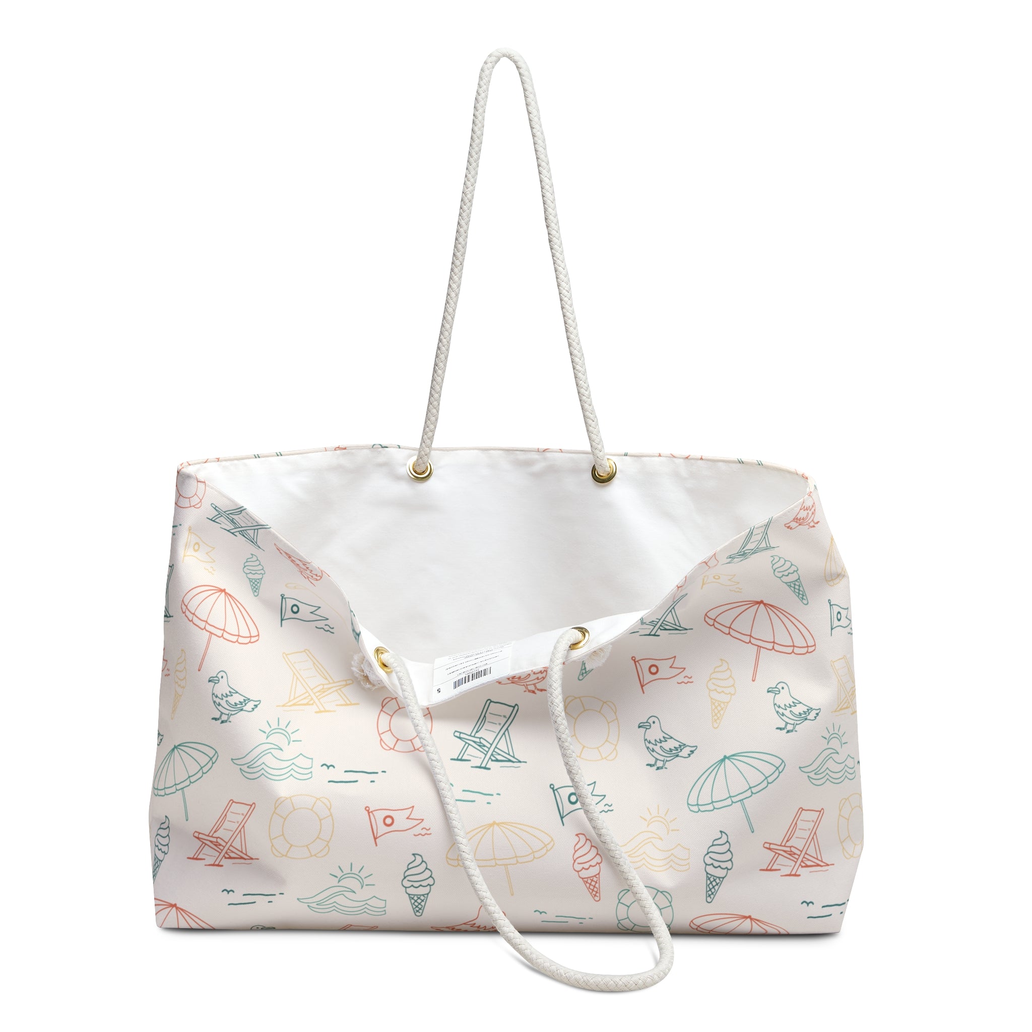 Brine Beach Club Scatter Pattern Weekender Bag with Rope Handles