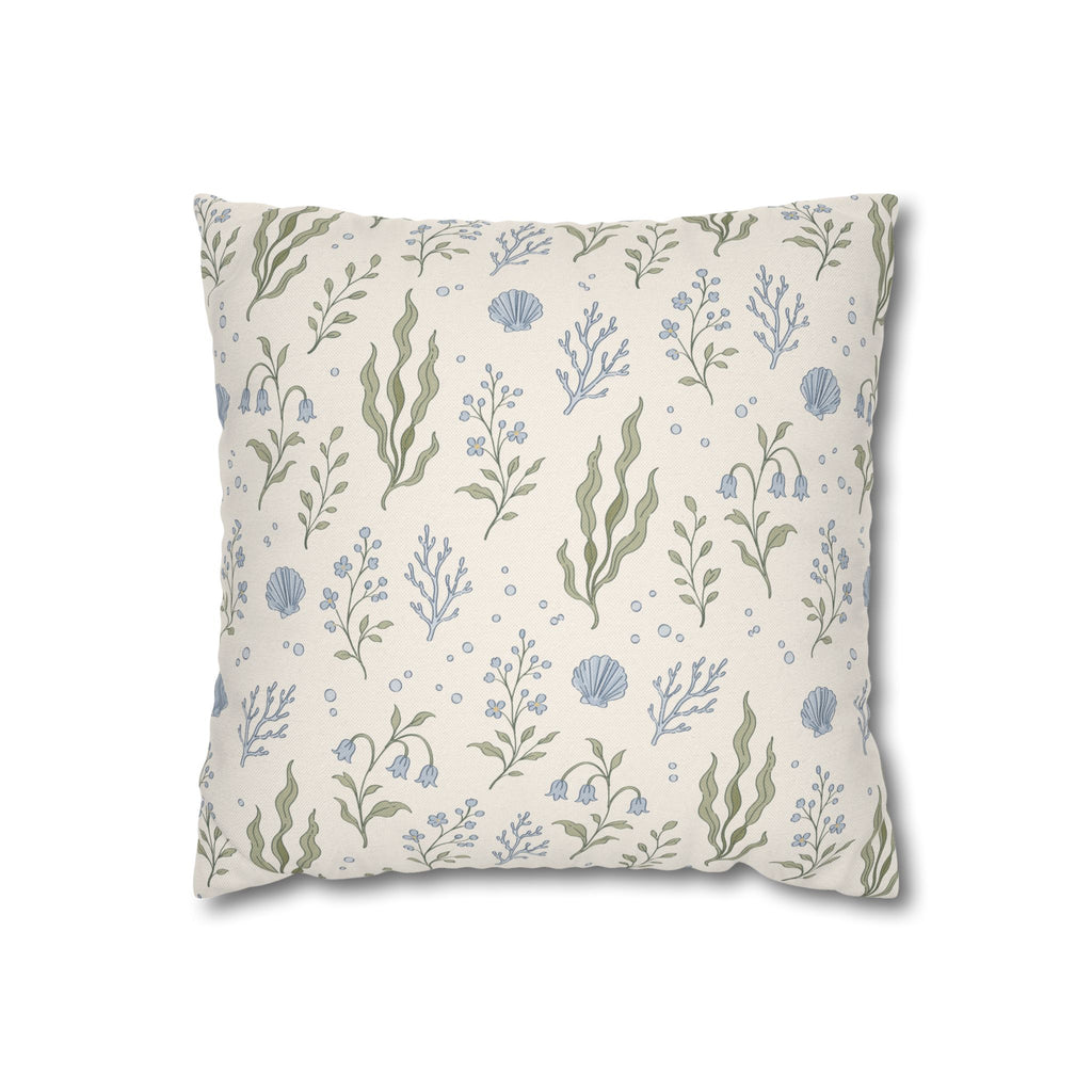 Sea Garden throw pillow cover Pillowcase | Square Decorative Pillowcase