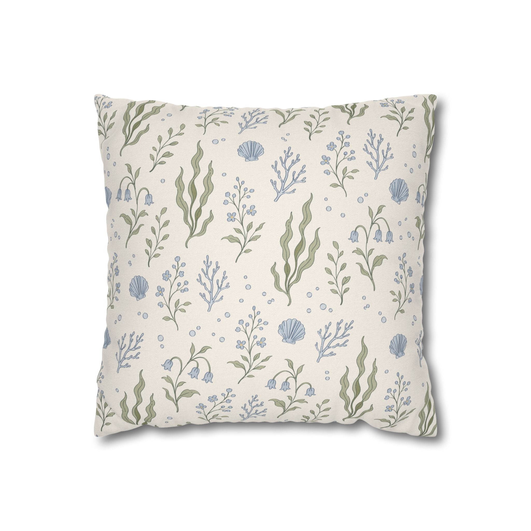 Sea Garden throw pillow cover Pillowcase | Square Decorative Pillowcase