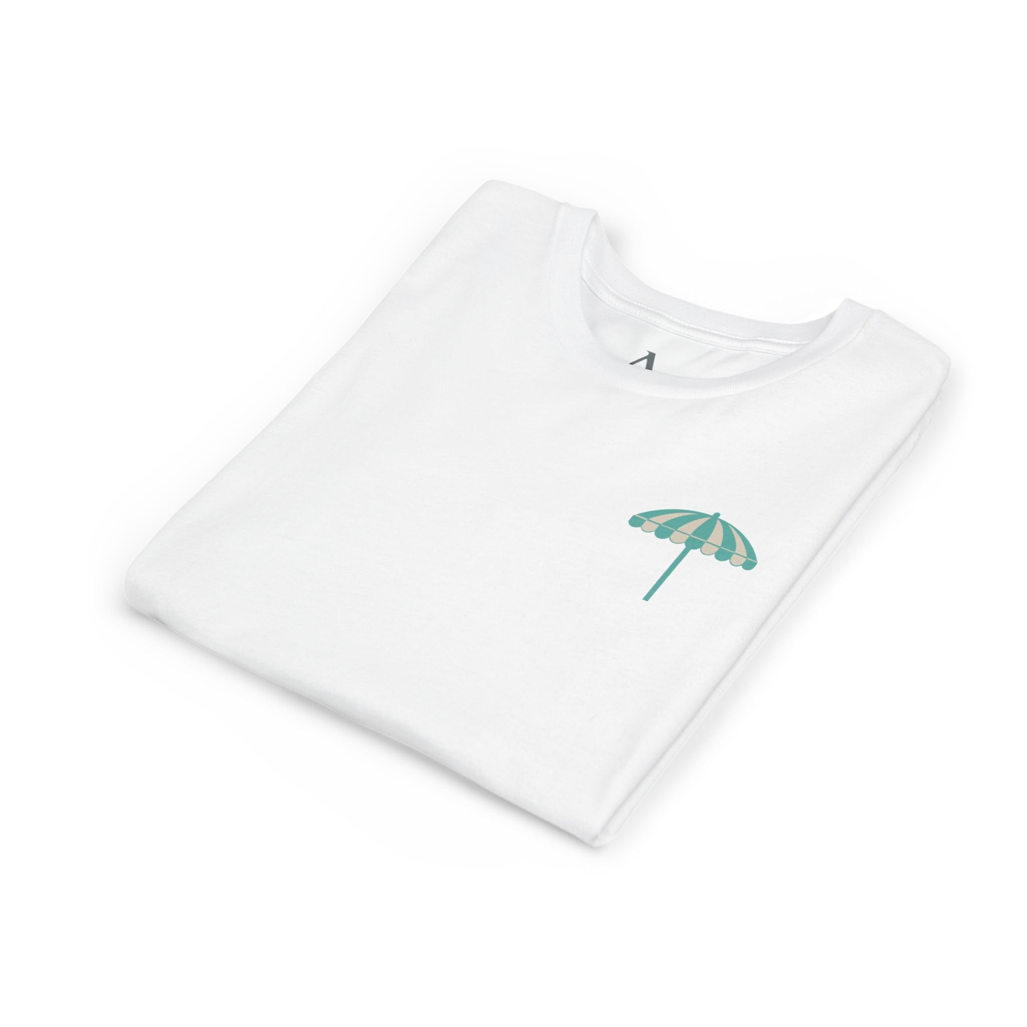 Brine Beach Club Youth Tee – ‘Feral Kids, Salty Moms’ Umbrella Beach T‑Shirt