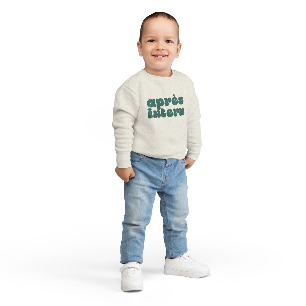 Après Intern Toddler Sweatshirt — Cute Après-Ski Crewneck for Kids