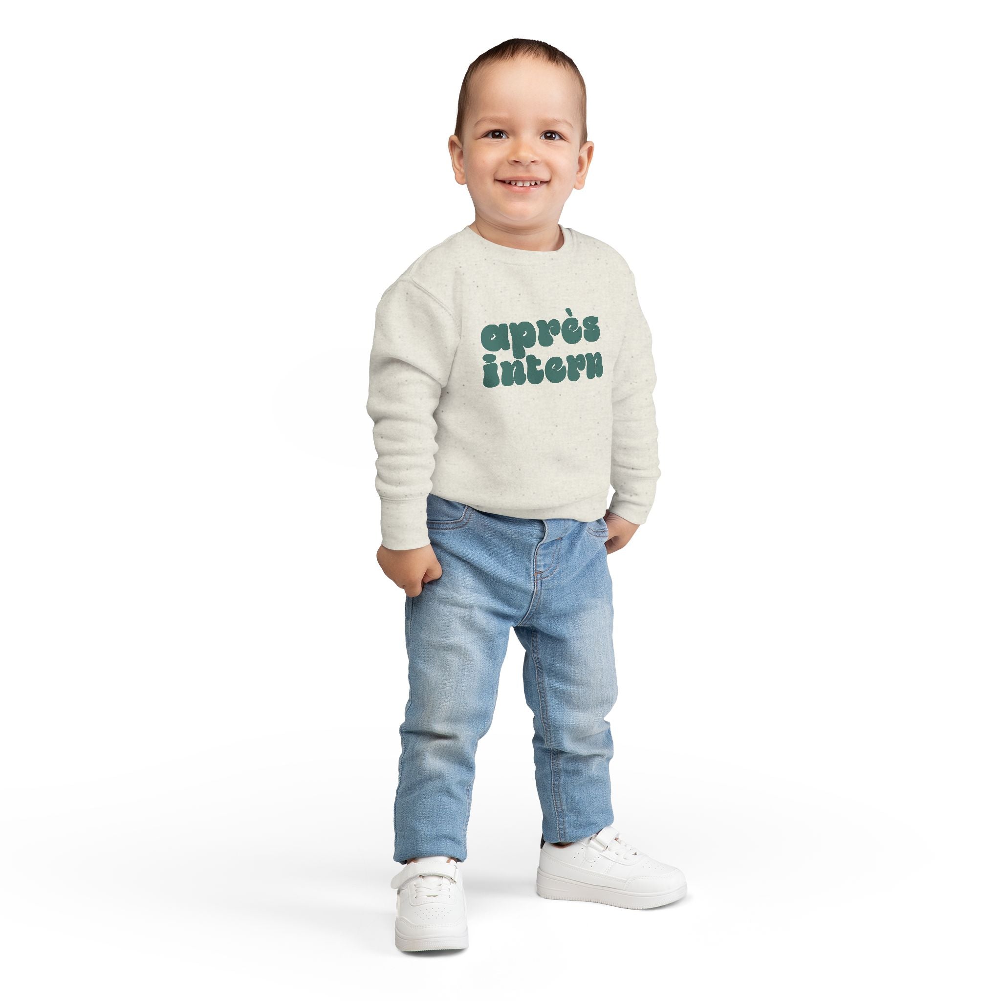 Après Intern Toddler Sweatshirt — Cute Après-Ski Crewneck for Kids
