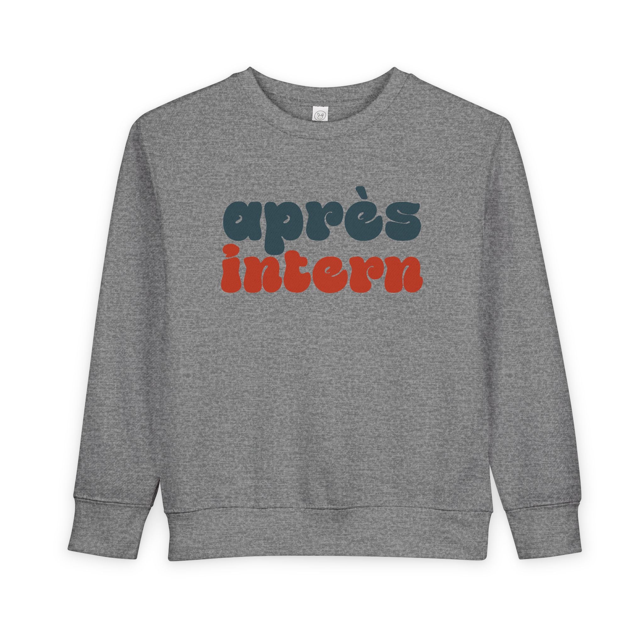 Après Intern Toddler Sweatshirt — Cute Après-Ski Crewneck for Kids