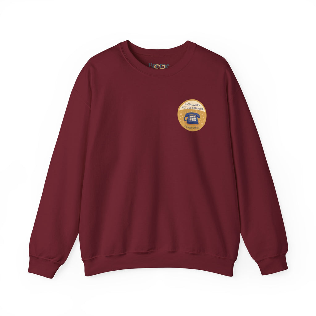 Homework Hotline Mom Merit Badge Sweatshirt