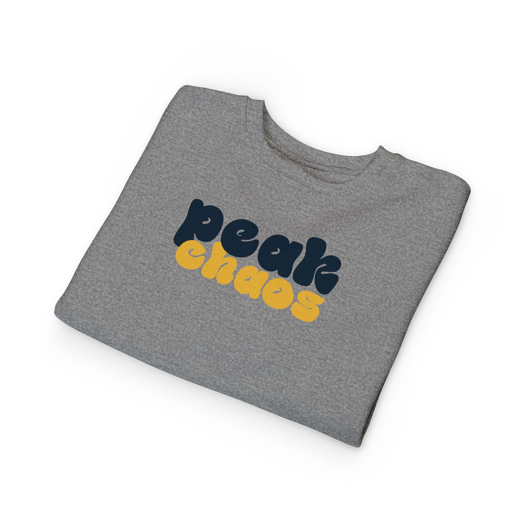 Copy of Peak Chaos Toddler Sweatshirt — Playful Graphic Crewneck for Little Kids