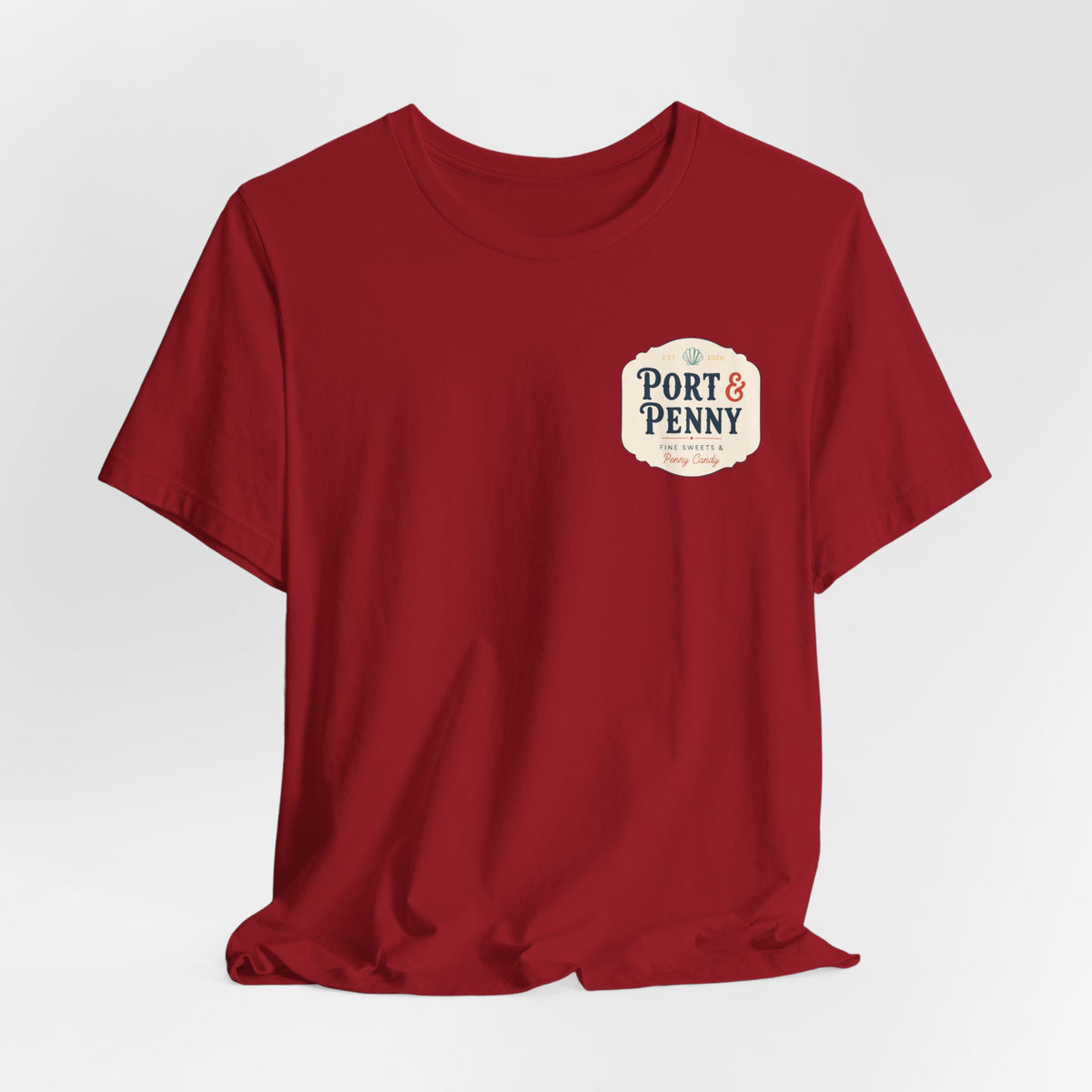 Port & Penny Retro Candy Bag Graphic Tee — Cute Vintage Snack Shirt