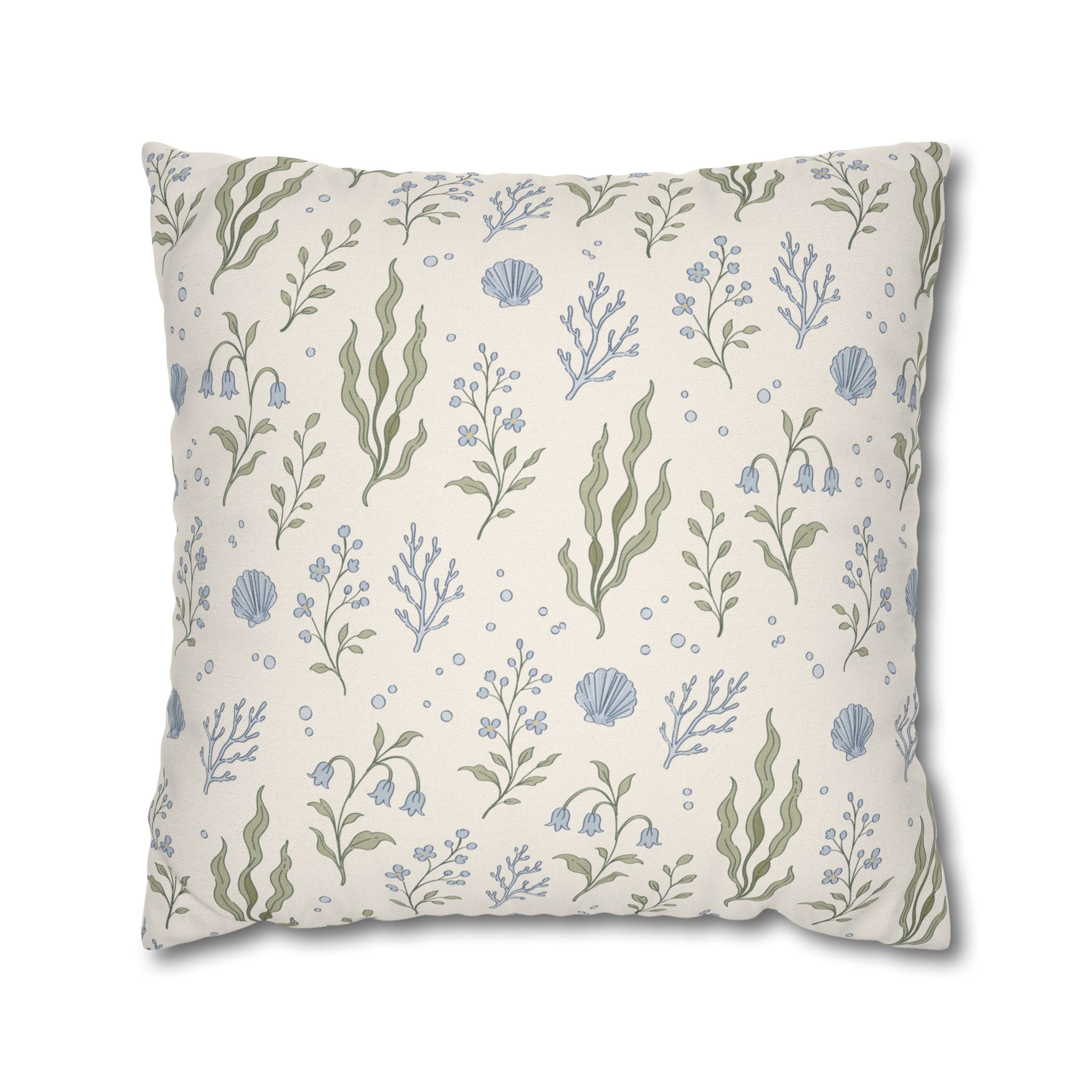 Sea Garden throw pillow cover Pillowcase | Square Decorative Pillowcase