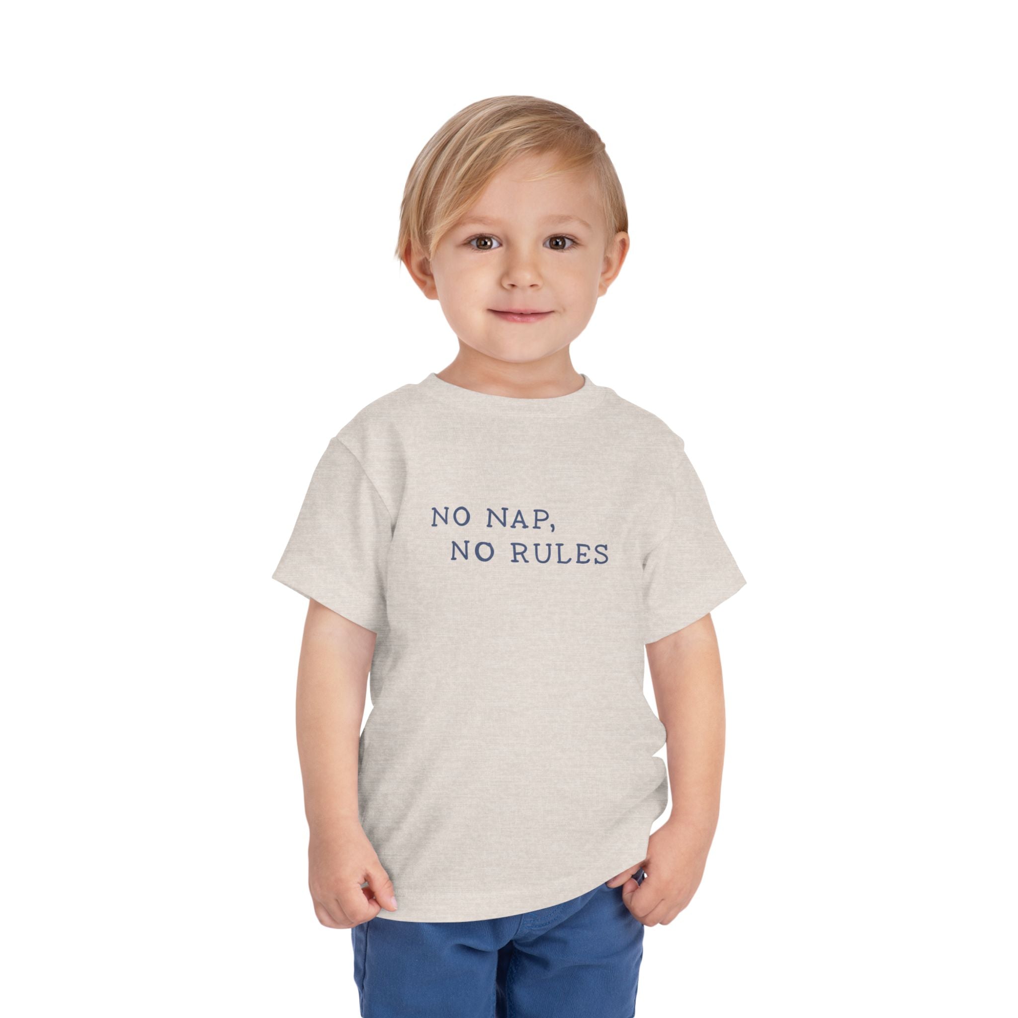 Toddler Tee — "No Nap, No Rules" Feral Kids Beach Club Graphic Shirt