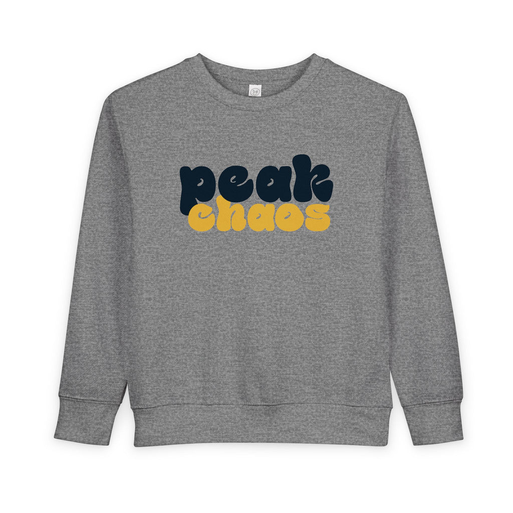 Copy of Peak Chaos Toddler Sweatshirt — Playful Graphic Crewneck for Little Kids