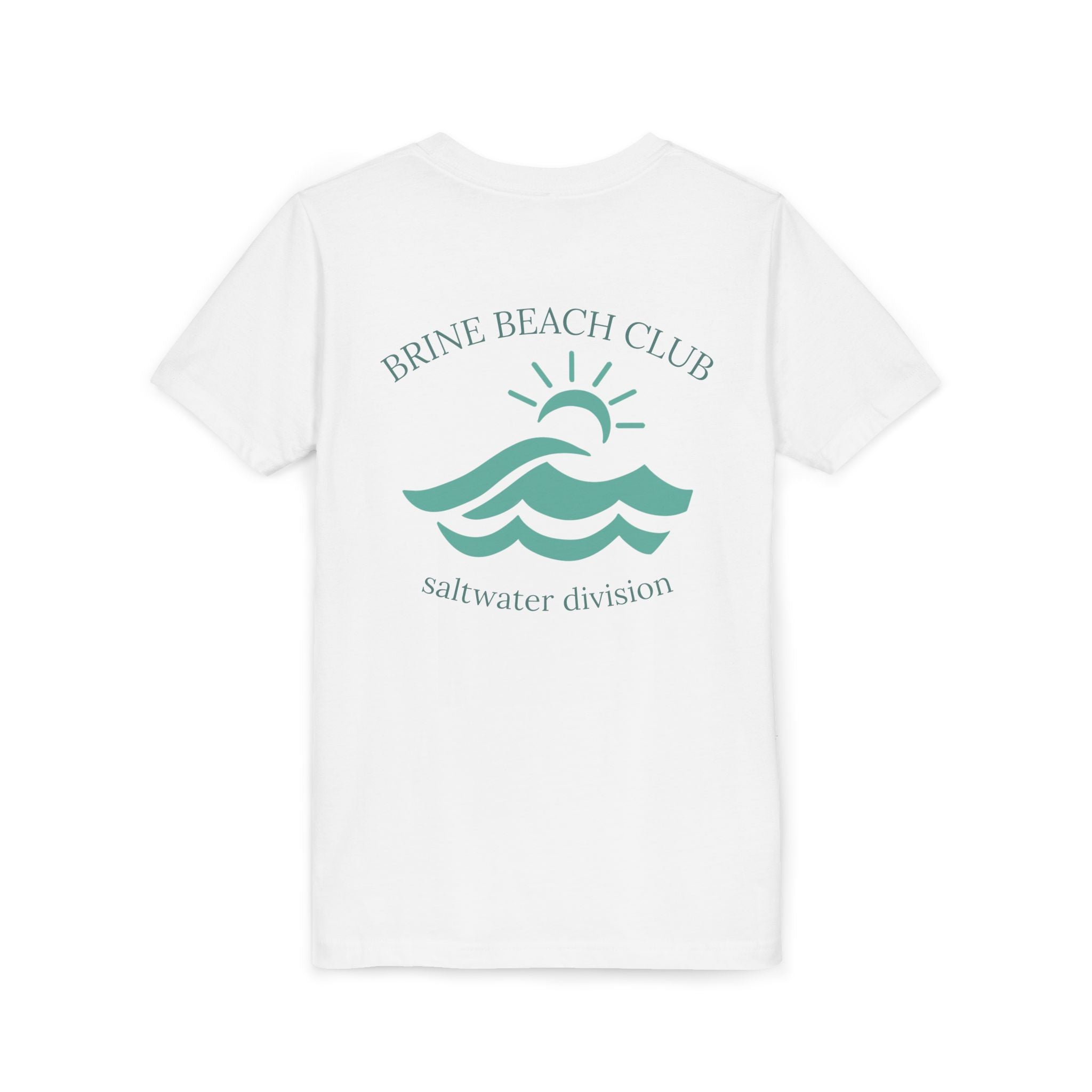 Brine Beach Club Youth Tee - Saltwater Division Waves Design