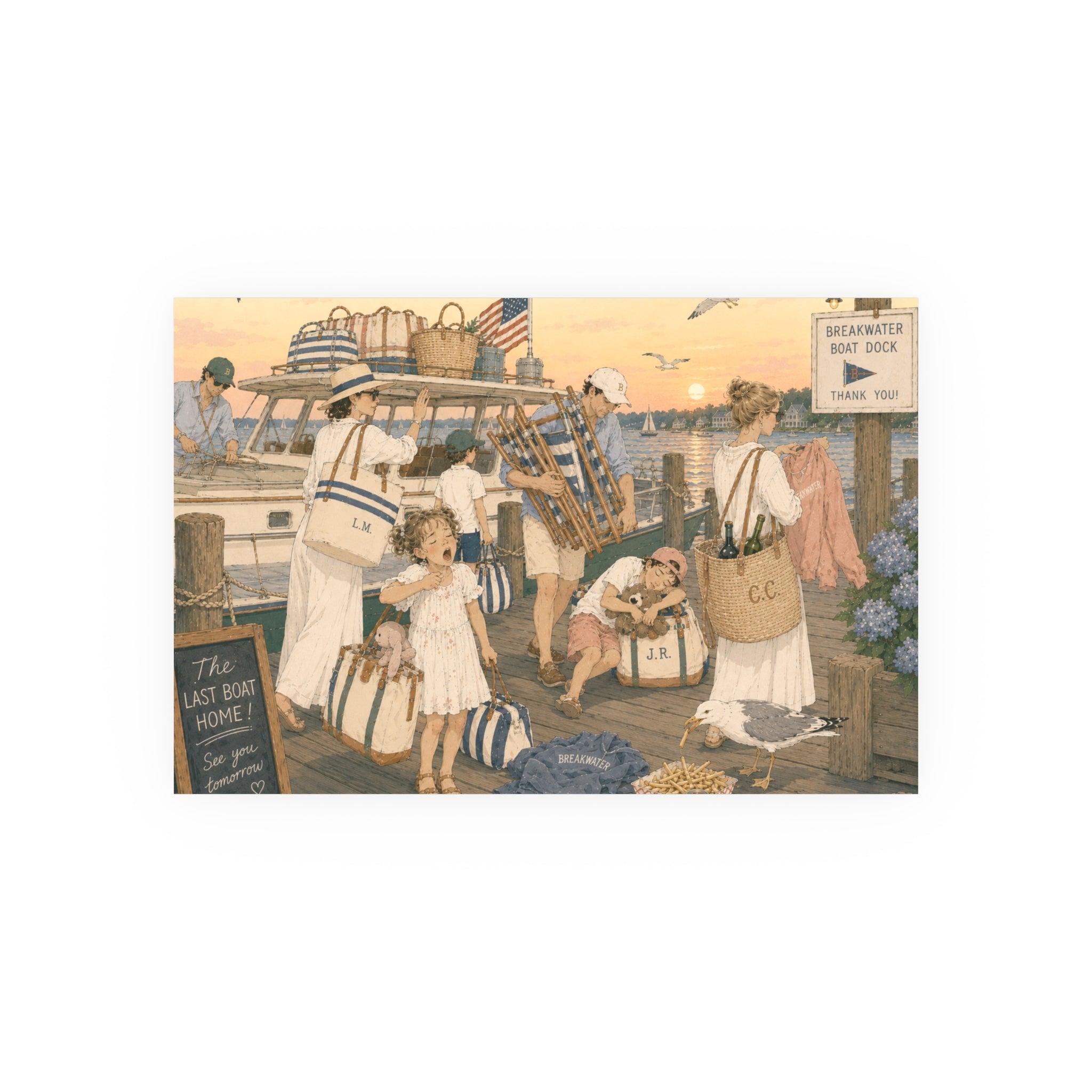 The Last Boat Home Art Print — Satin & Archival Matte Poster