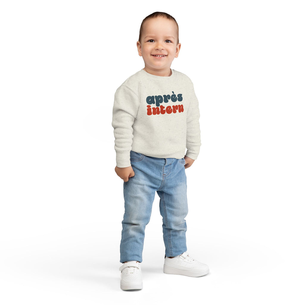 Après Intern Toddler Sweatshirt — Cute Après-Ski Crewneck for Kids