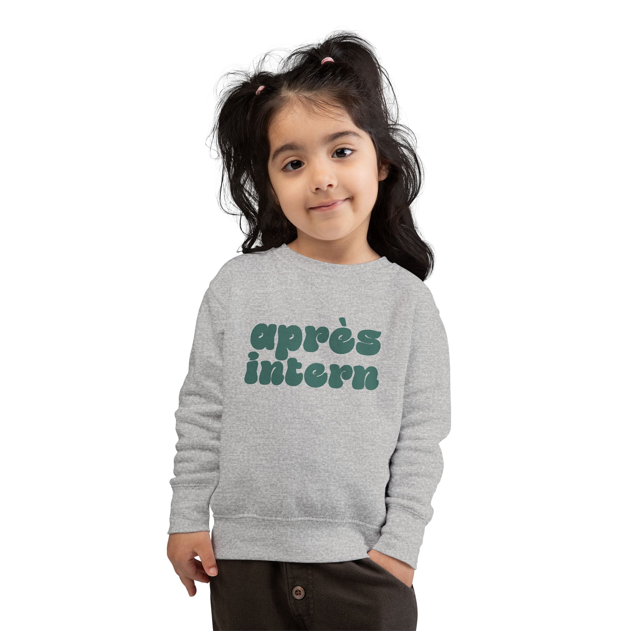 Après Intern Toddler Sweatshirt — Cute Après-Ski Crewneck for Kids