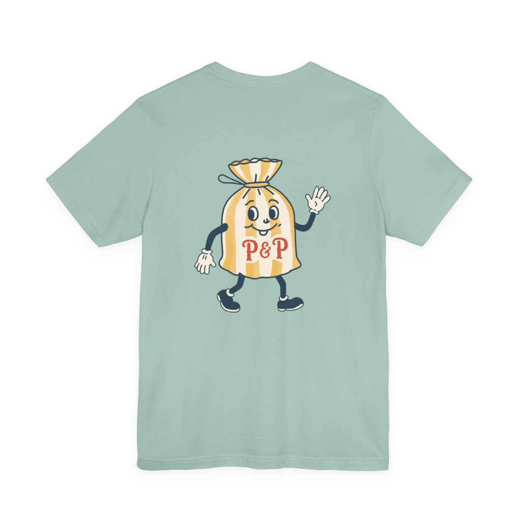 Port & Penny Retro Candy Bag Graphic Tee — Cute Vintage Snack Shirt