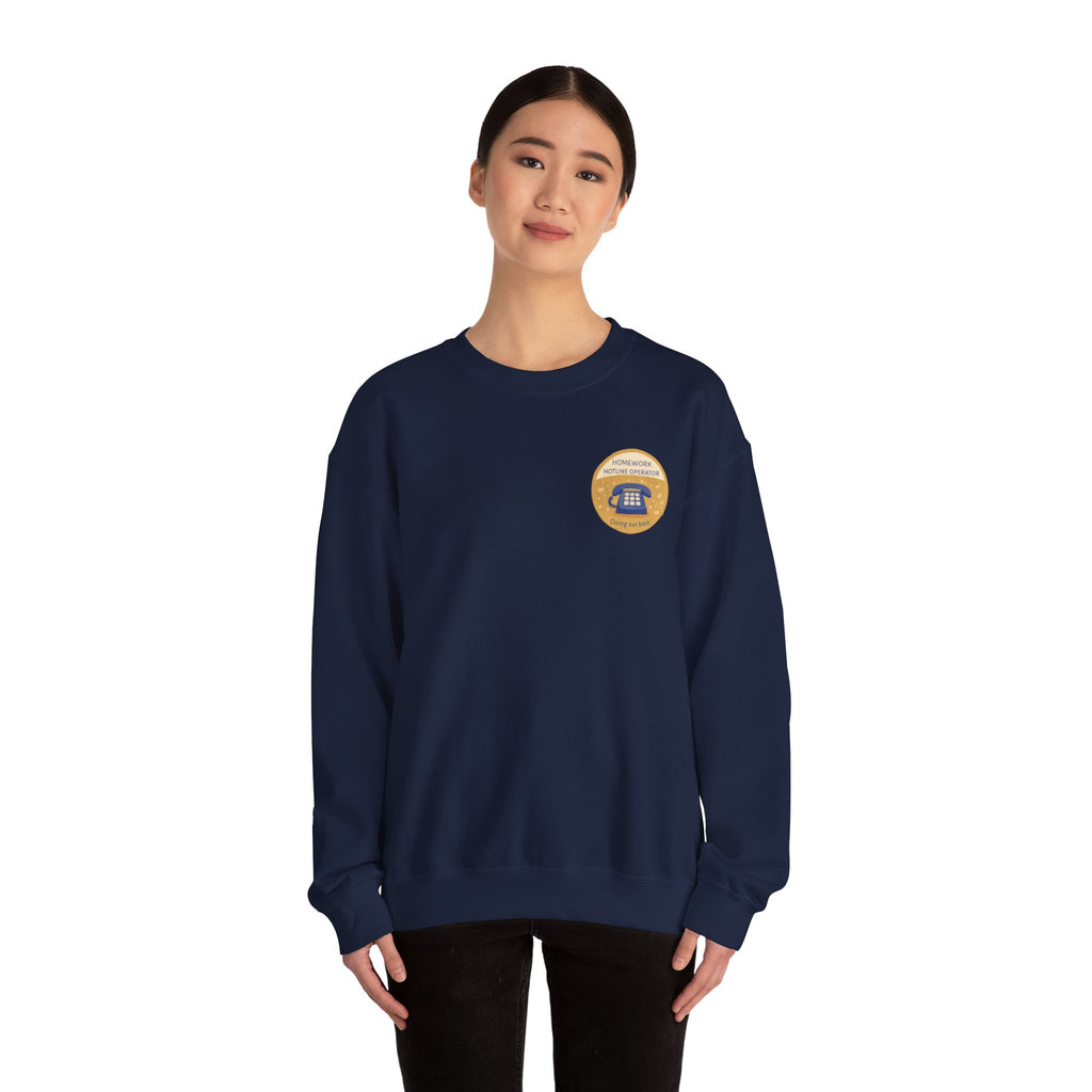 Homework Hotline Mom Merit Badge Sweatshirt