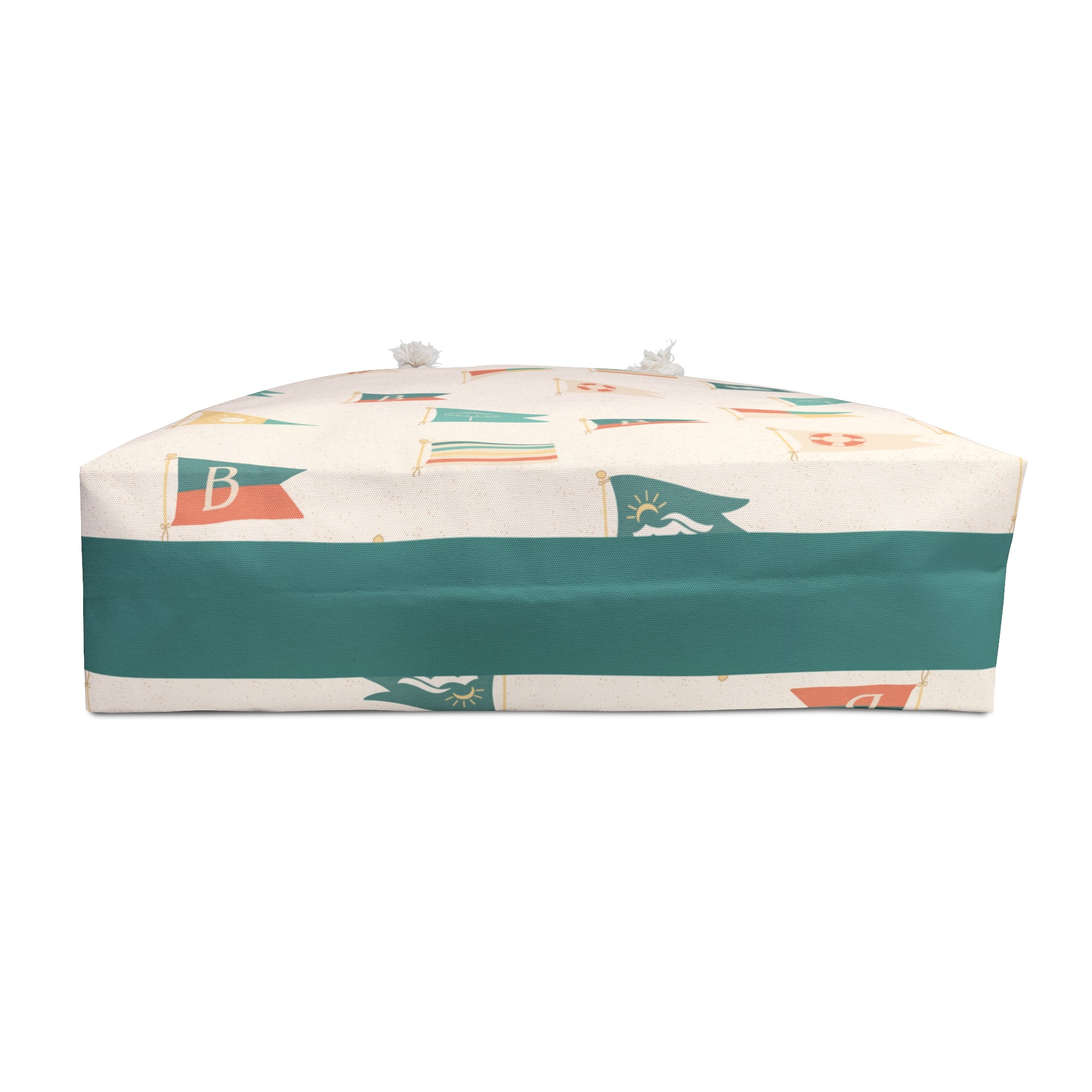 Nautical Pennant Pattern Weekender Bag – Vintage Beach Tote