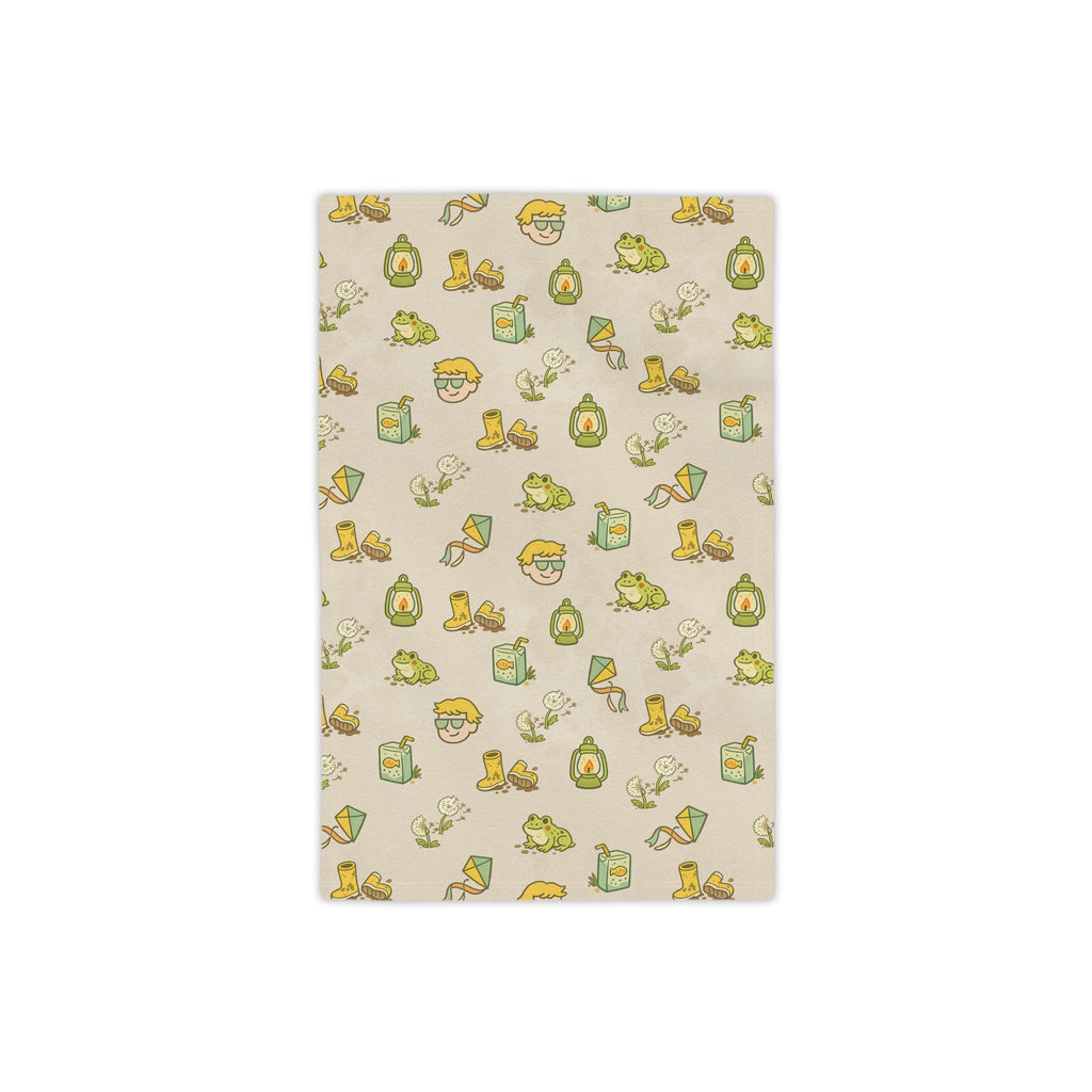 Camp Brine Spring 2026 Kids Beach Towel — Icons Version