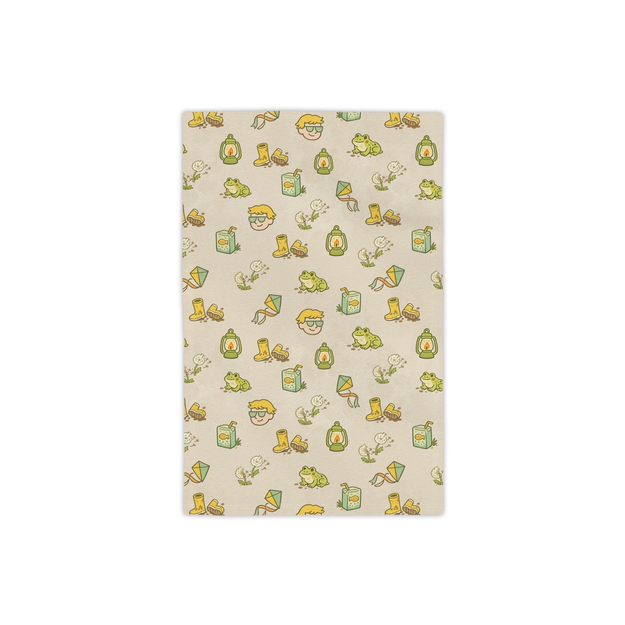 Camp Brine Spring 2026 Kids Beach Towel — Icons Version