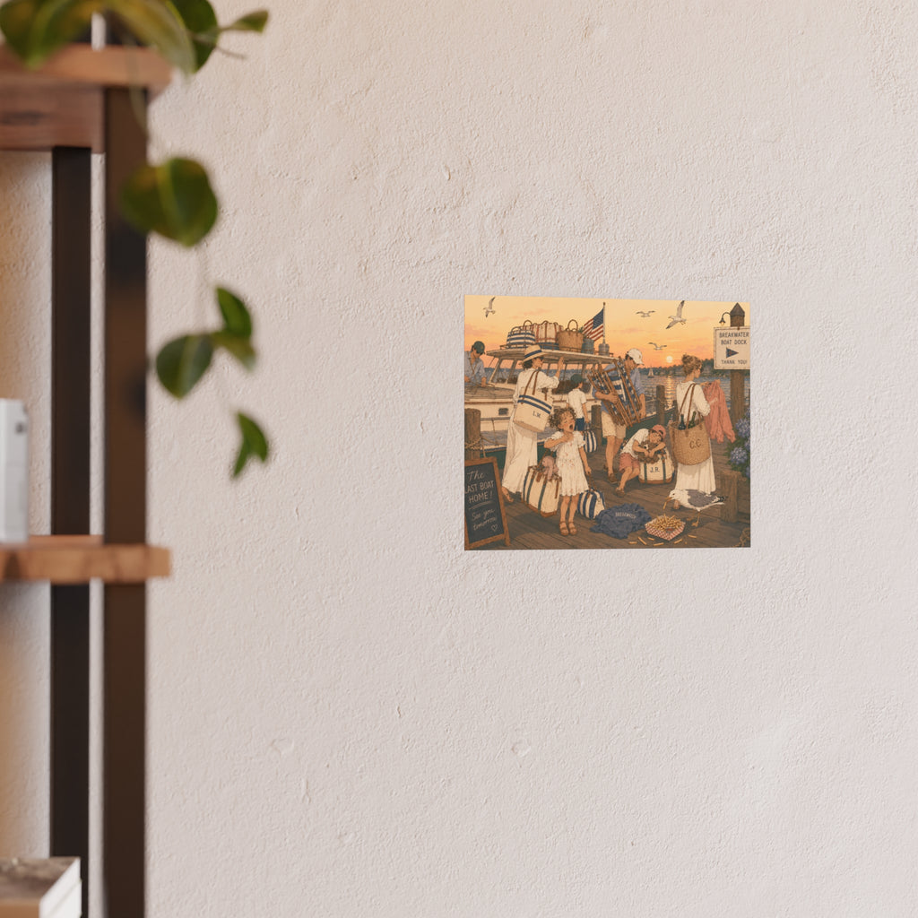 The Last Boat Home Art Print — Satin & Archival Matte Poster