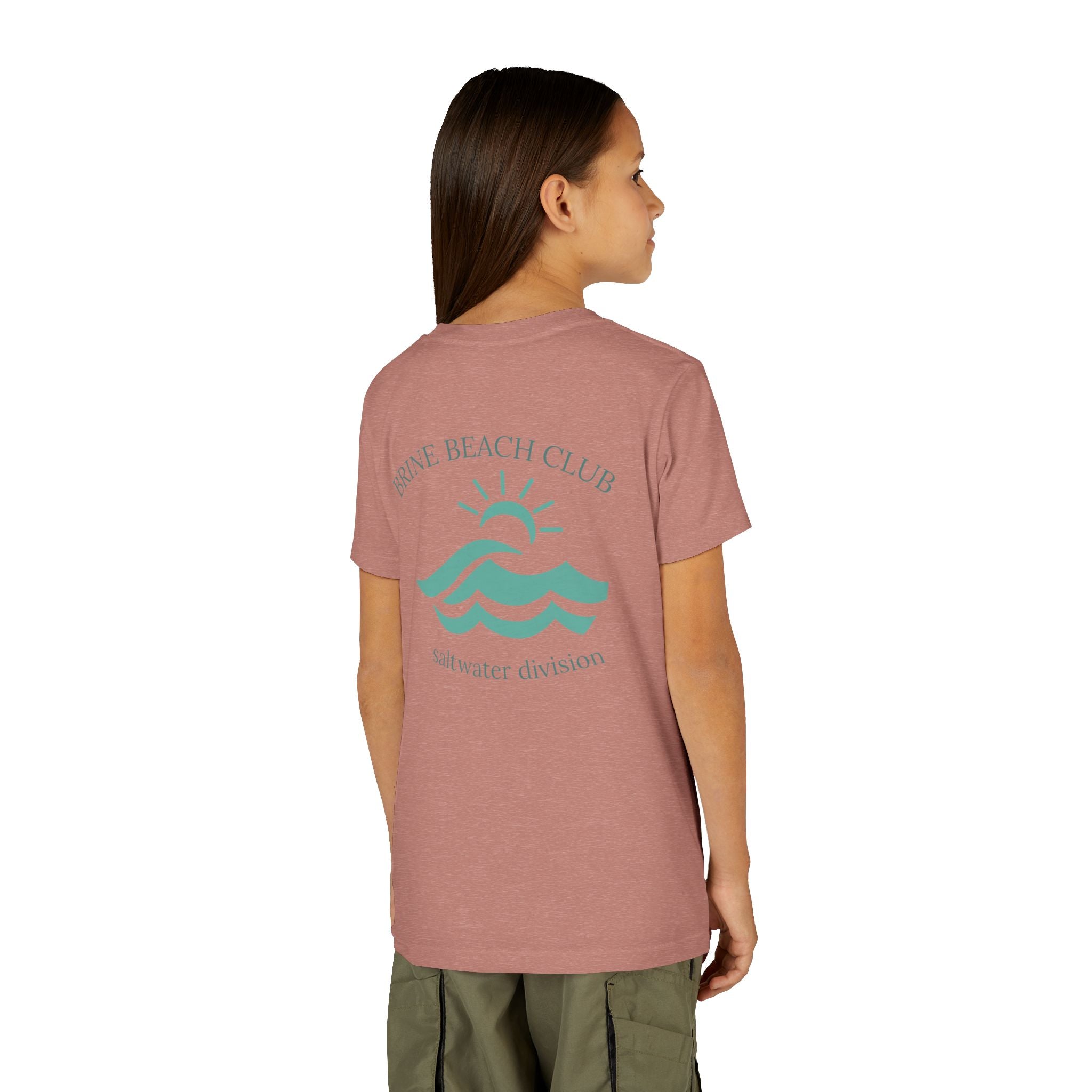 Brine Beach Club Youth Tee - Saltwater Division Waves Design