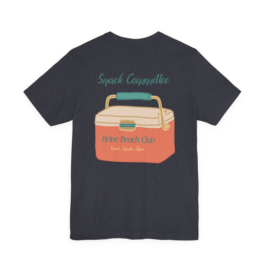 Brine Beach Club Snack Committee Tee — "Now Serving: Chaos" Retro Cooler Shirt