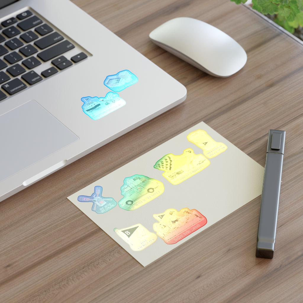 Summer People Sticker Sheet — Vintage Yacht Club Scenes