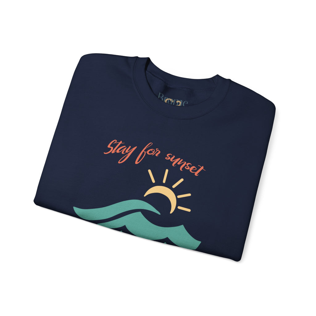 Brine Beach Club "Stay for Sunset" Golden Hour Sweatshirt