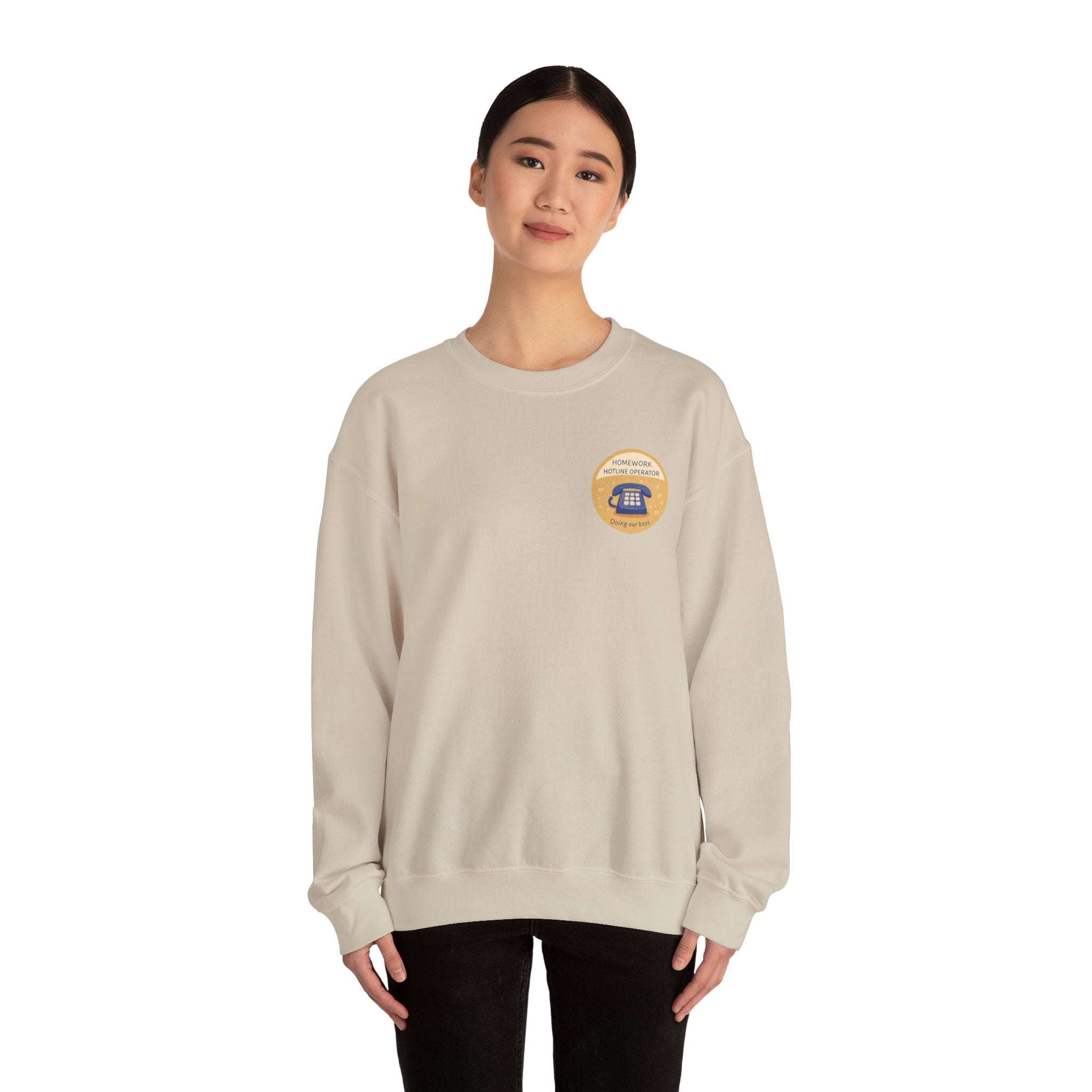 Homework Hotline Mom Merit Badge Sweatshirt