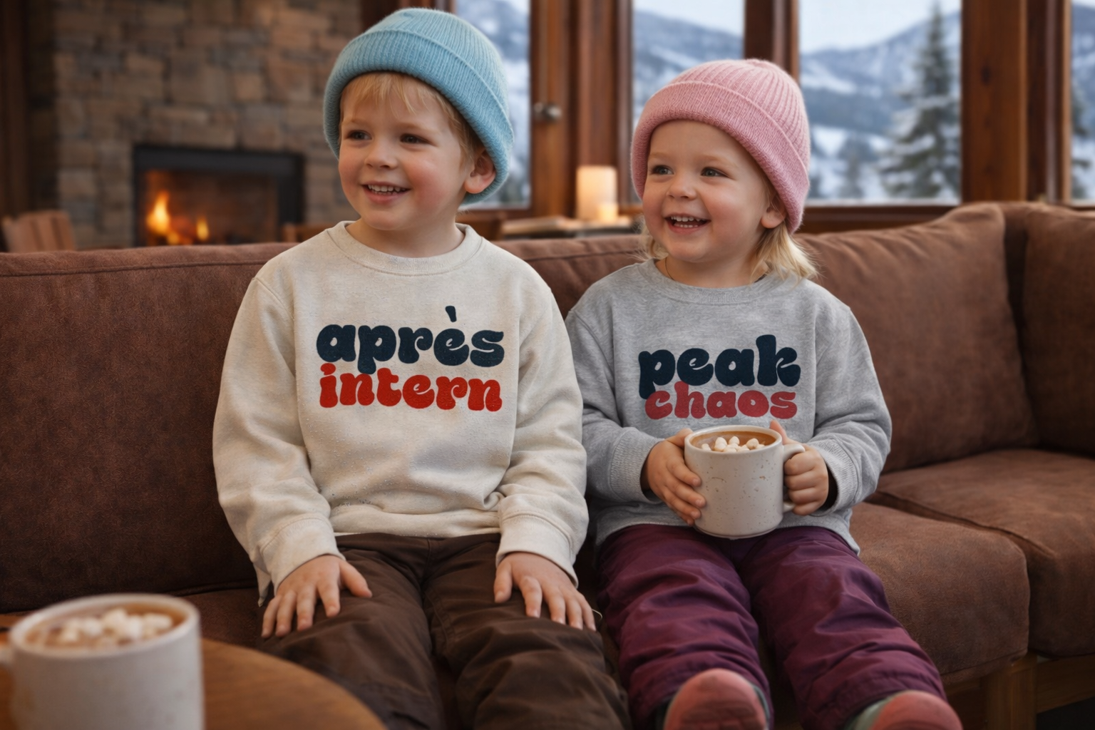 Après Intern Toddler Sweatshirt — Cute Après-Ski Crewneck for Kids