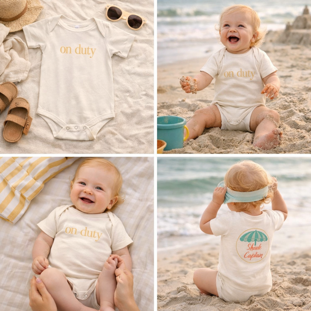 Infant Bodysuit — "Captain On Duty" Brine Beach Club
