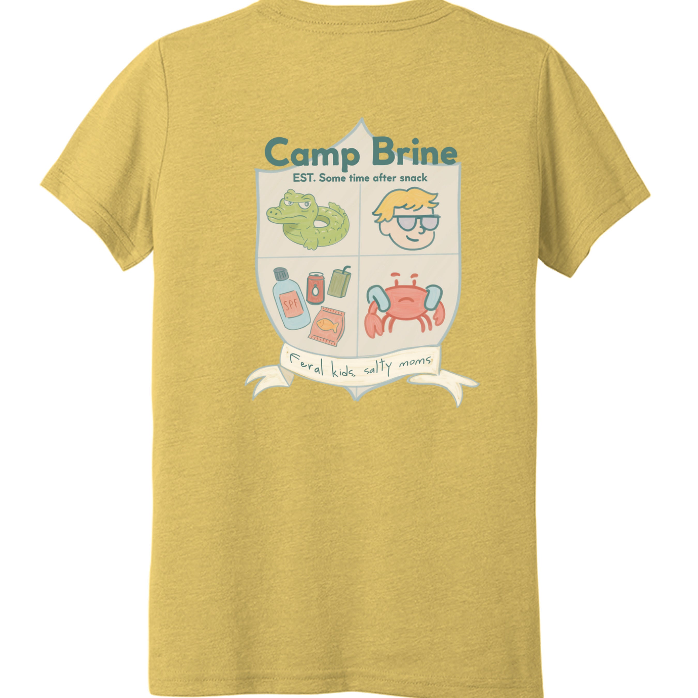 Mustard Triblend - BACK