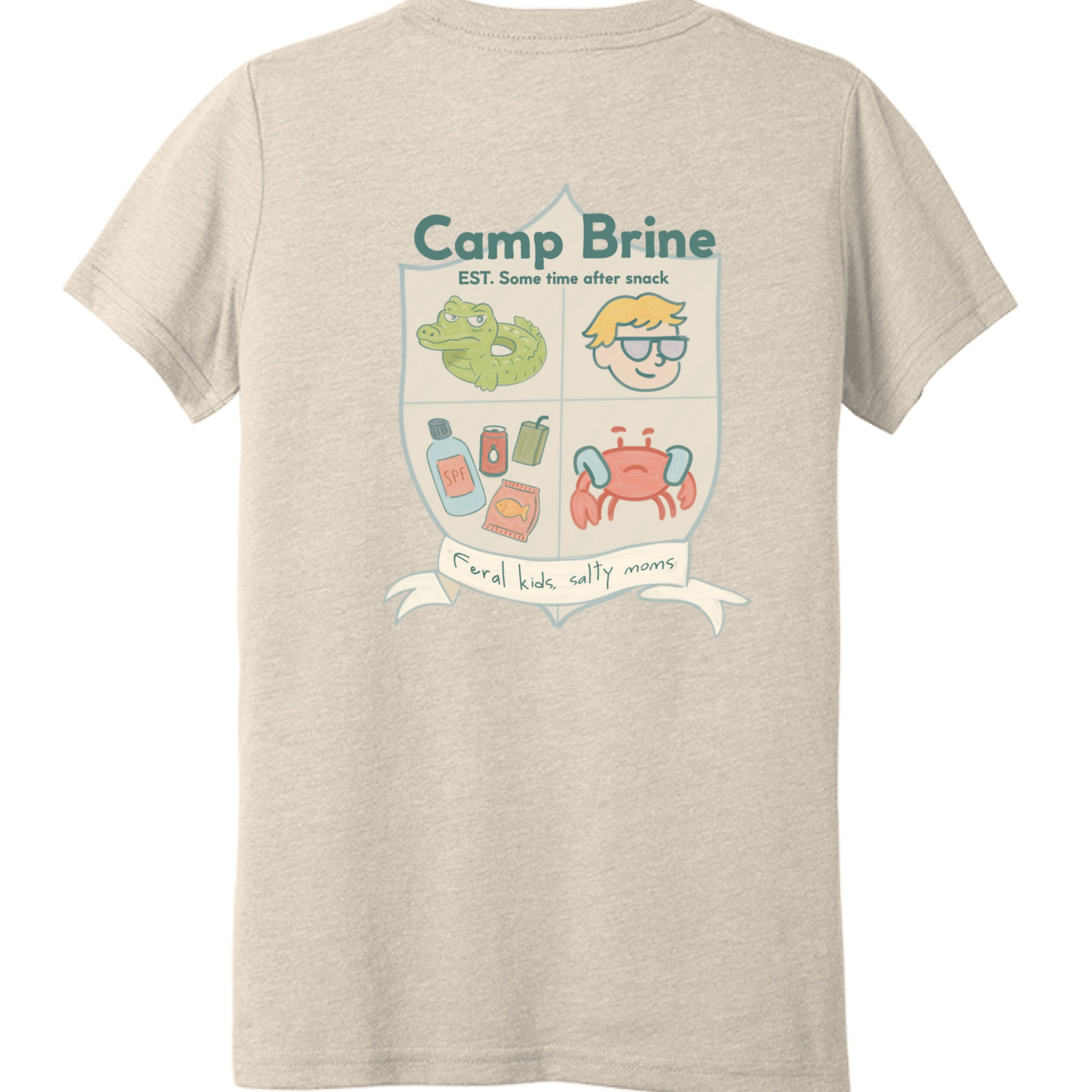 Solid Natural Triblend - BACK